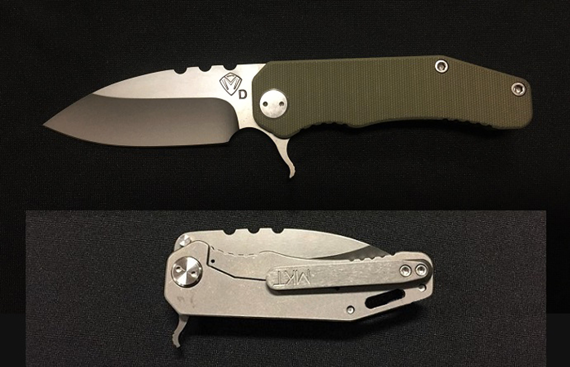 Medford Deployment 187 Flipper OD Green - Grey PVD