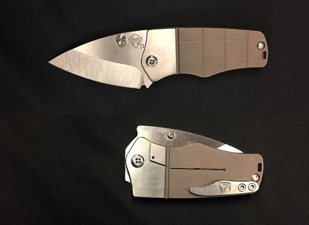 Medford Sherman Tumbled D2, Titanium Framelock Bronze Anodized