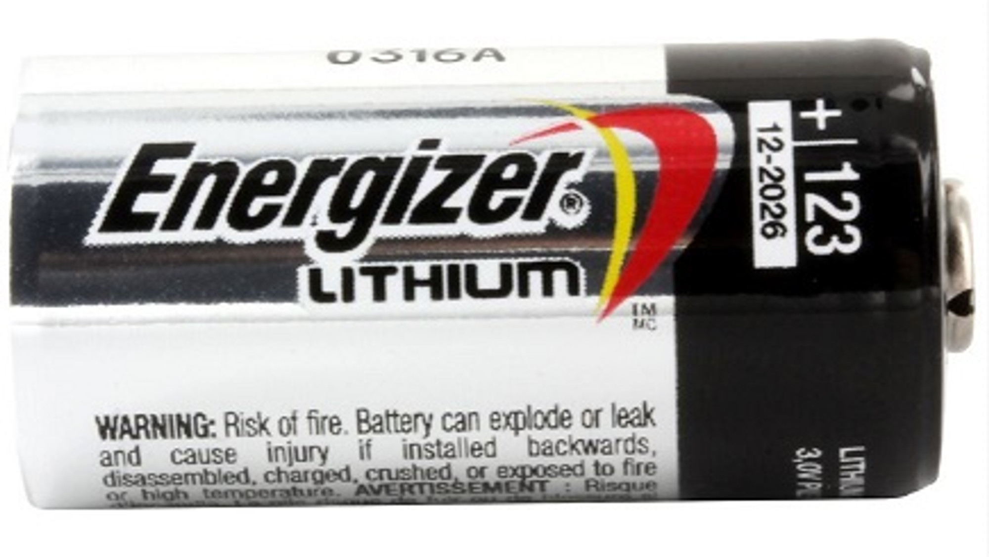 Energizer CR123A Batteries - 60 Pack