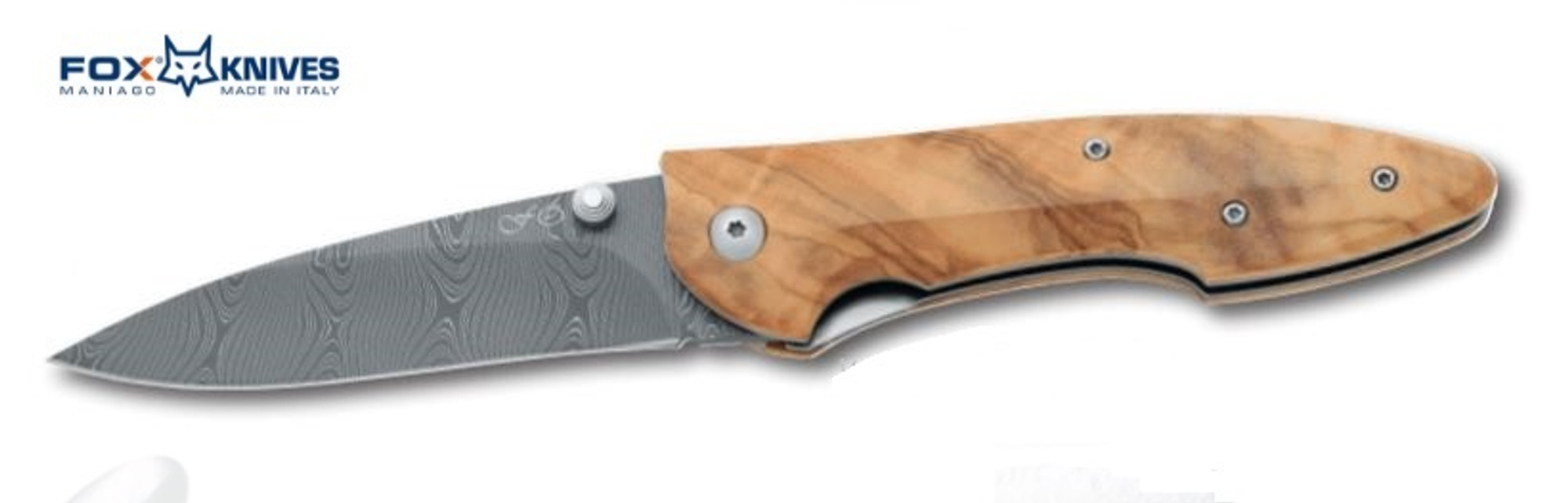 Fox Italy Elishewitz Damascus 456/2DOL, Olive Wood, 01FX240