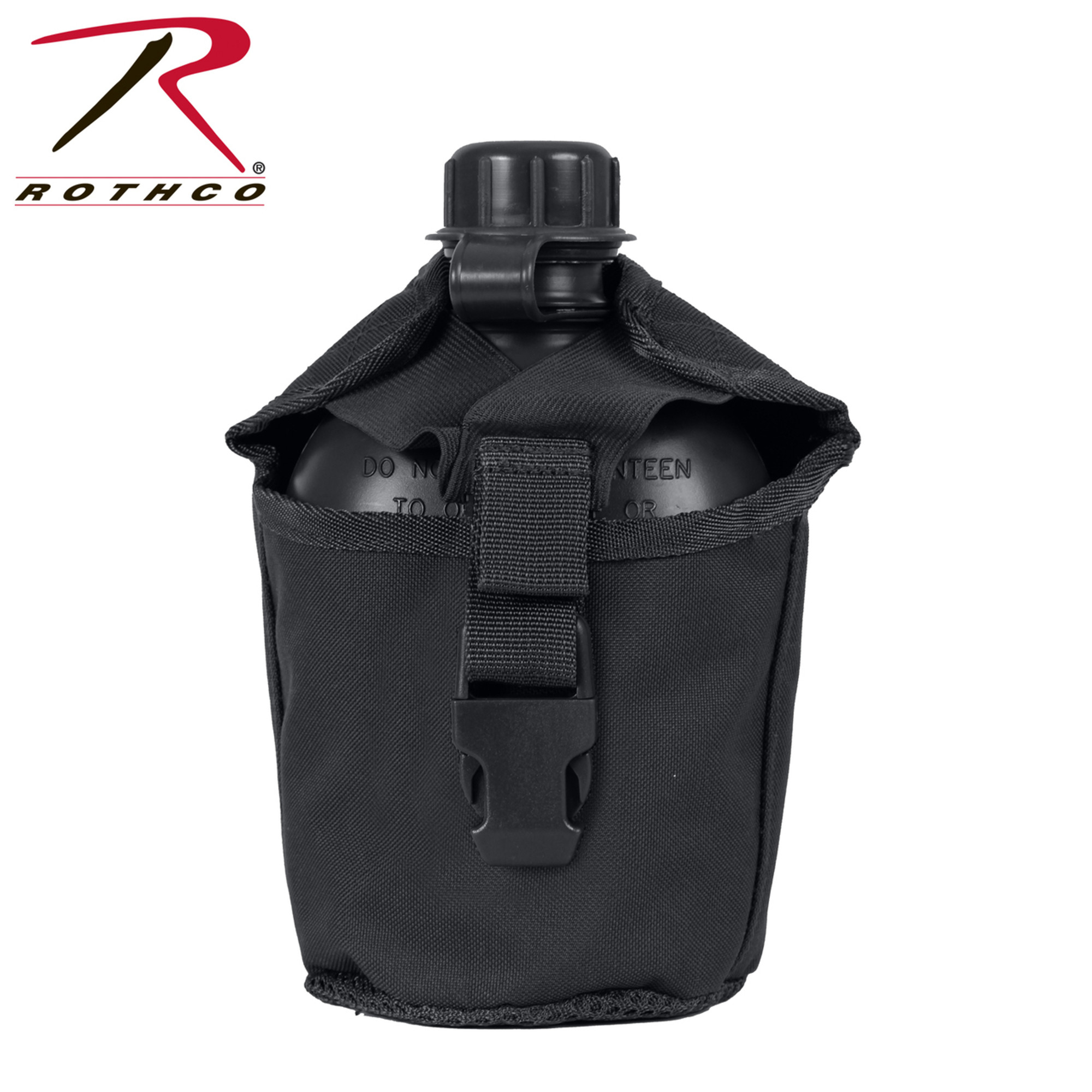 Rothco MOLLE Compatible 1 Quart Canteen Pouch / Cover - Black