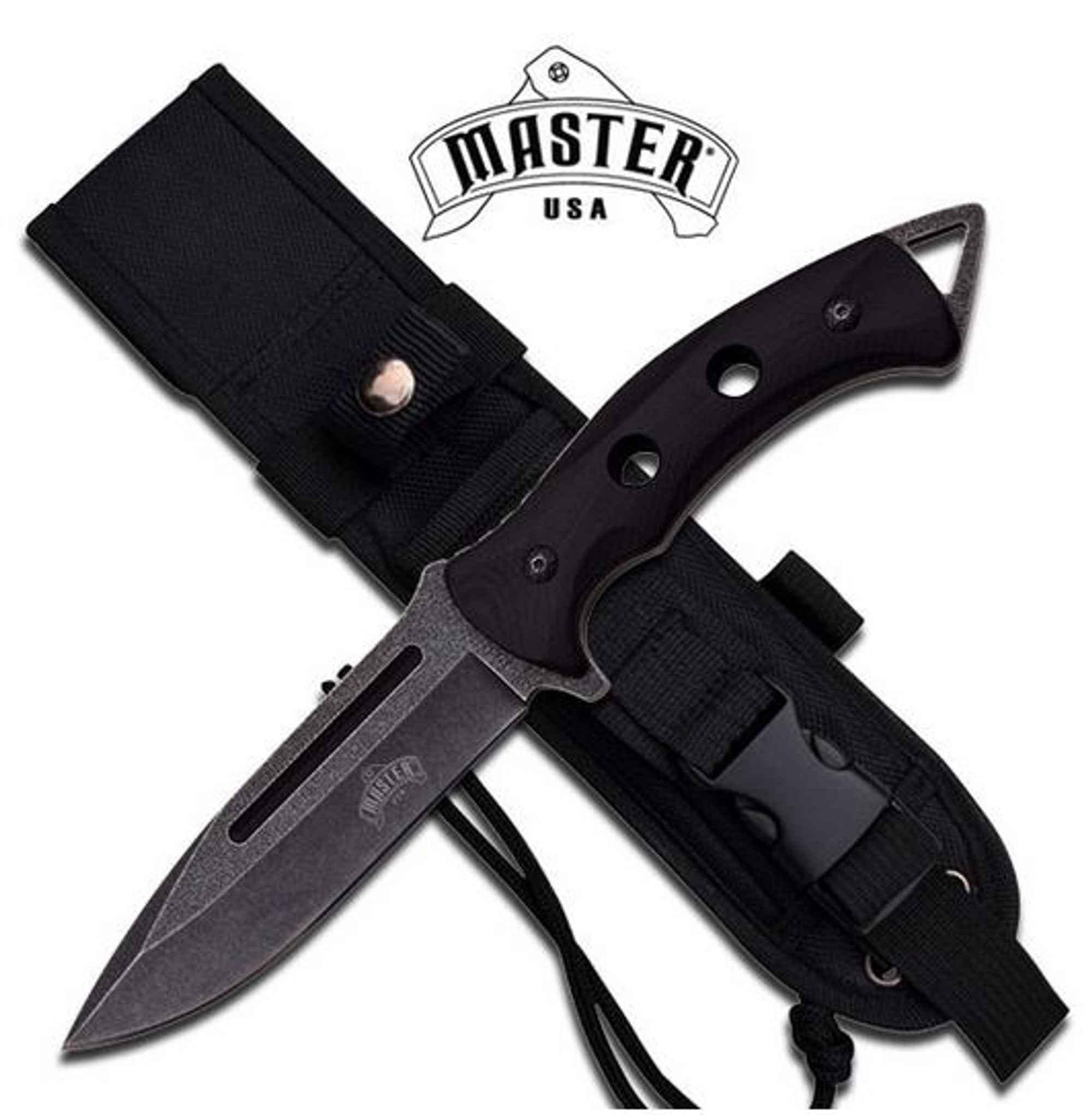 Master MU1132 Stonewash 5.25", Black G-10 Handle