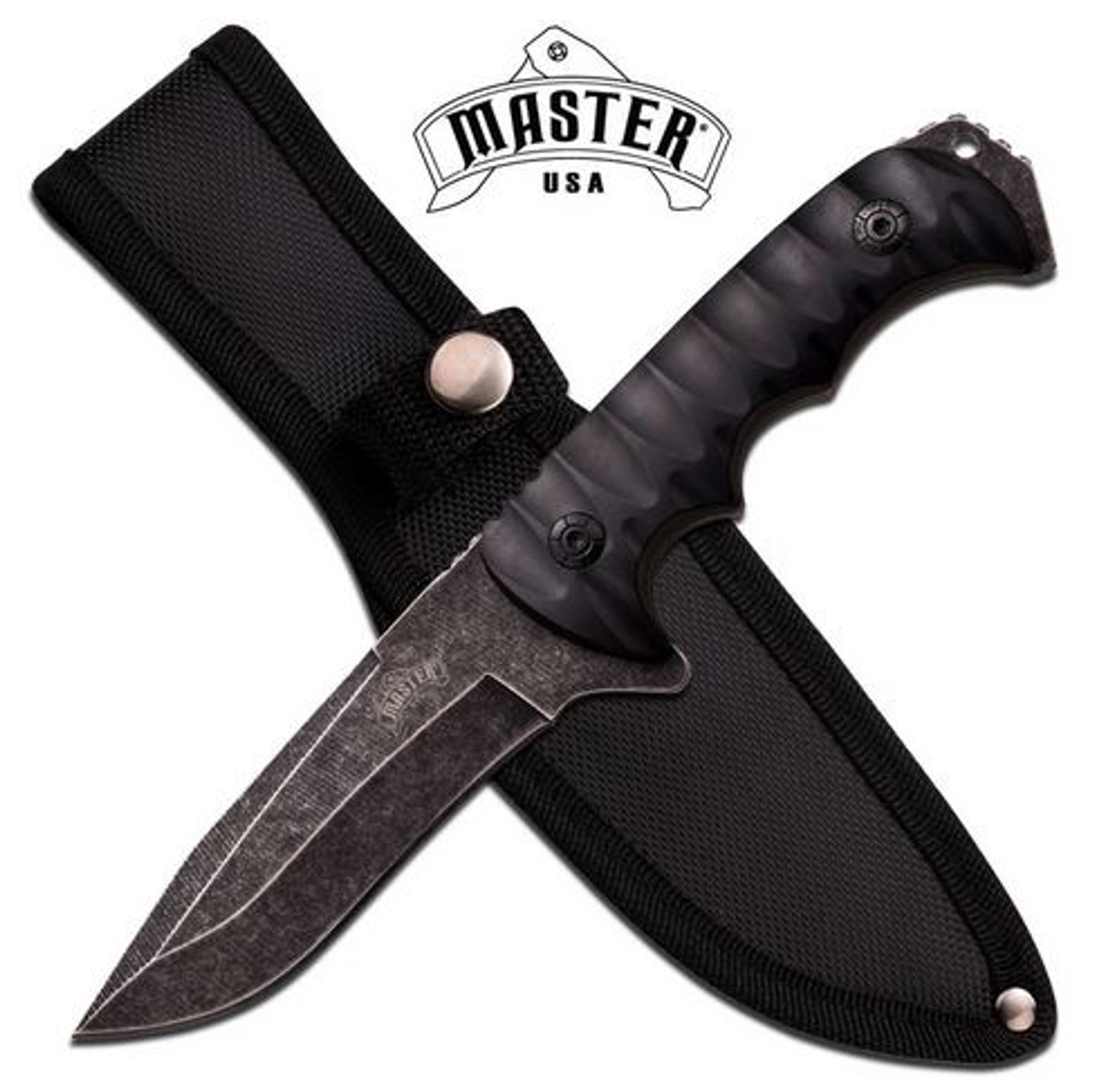 Master MU1145 Stonewash 4" Tactical Fixed Blade