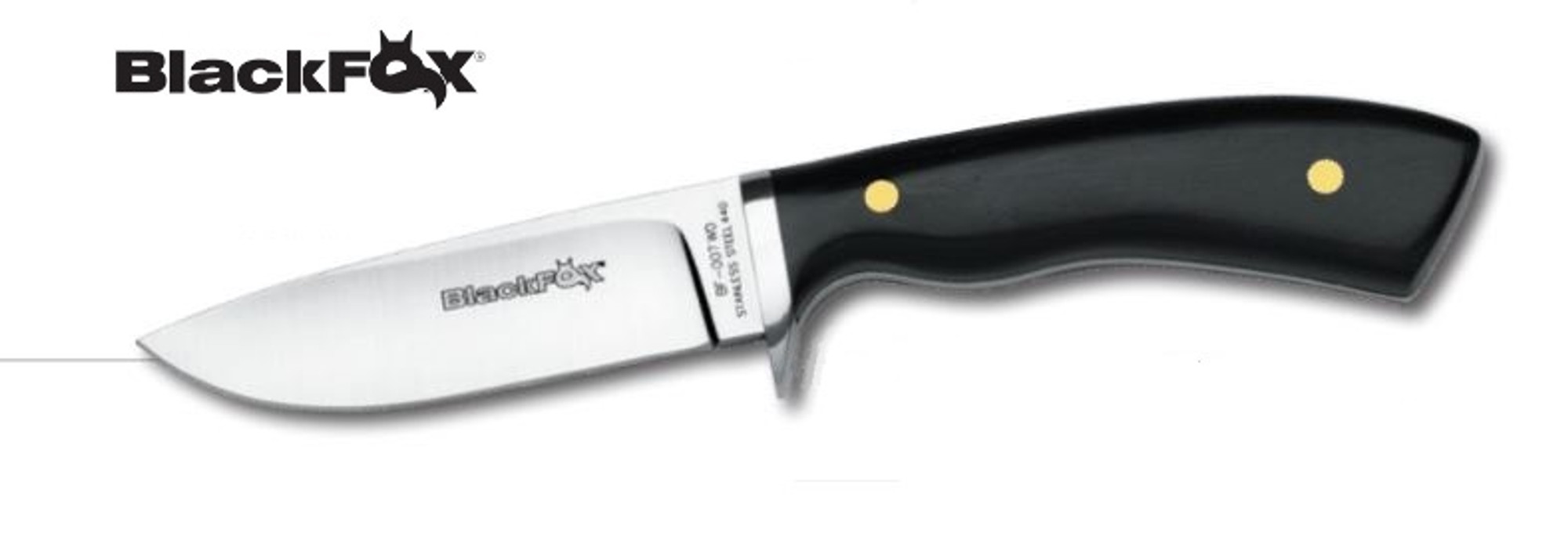 BlackFox BF009 Outdoor Knife w/Leather Sheath, 02FX114