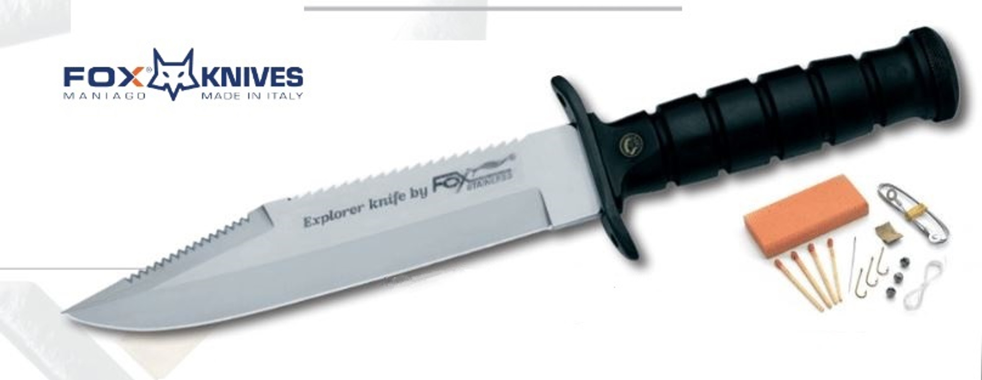 Fox Italy 698 Explorer Knife w/Sheath, 02FX122
