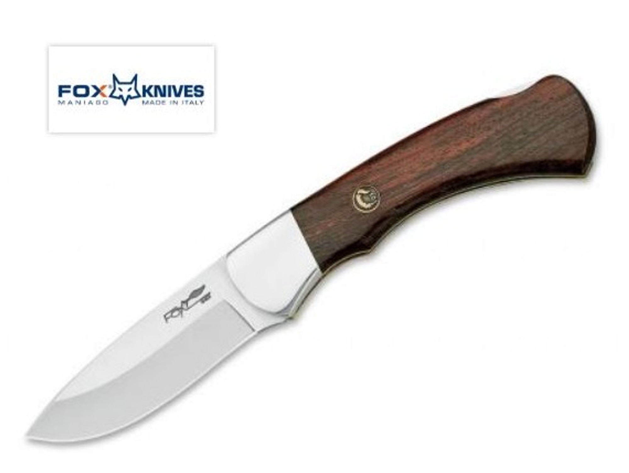 Fox Italy FX594 Silver Collection Rosewood Folding Knife N690