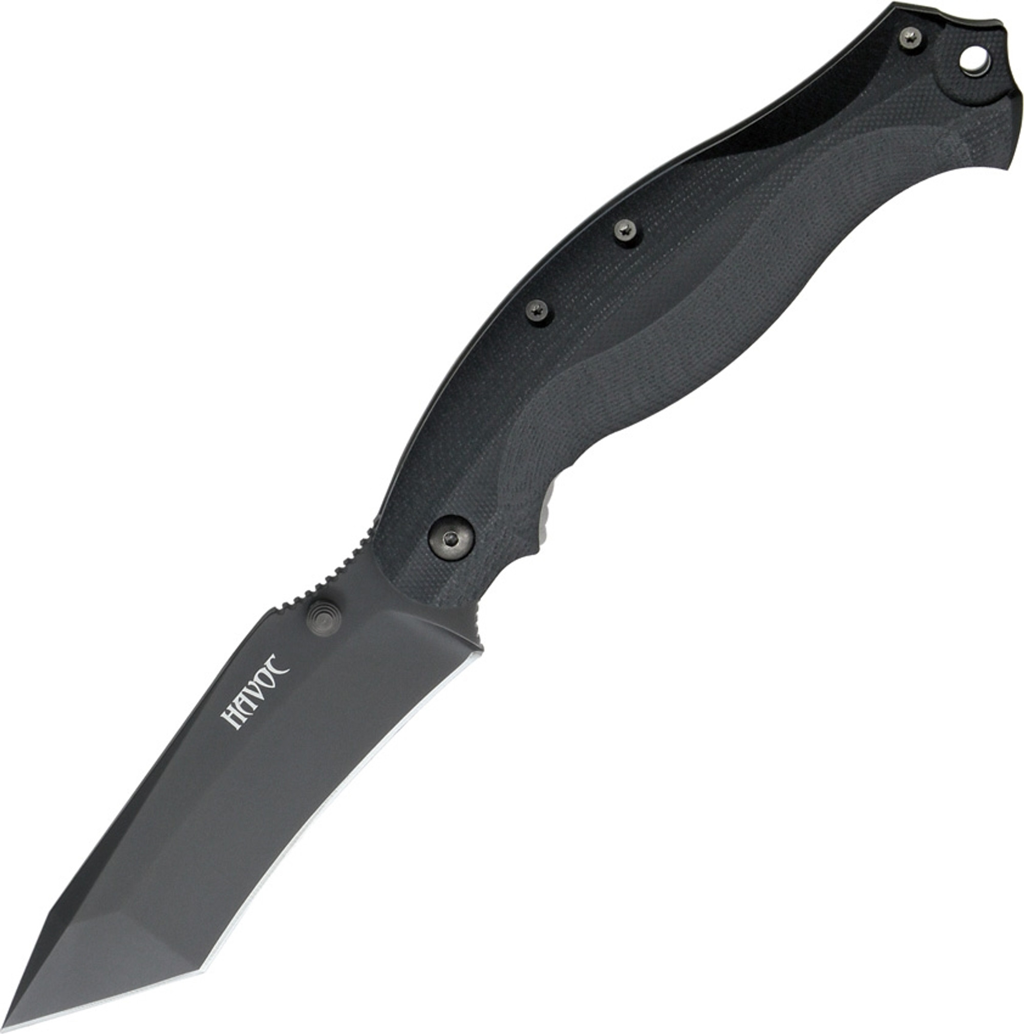 Fox Italy HV02TTIB Havoc N690 Folding Knife, Black Fox Italy HV02TTIB Havoc N690 Folding Knife, Black