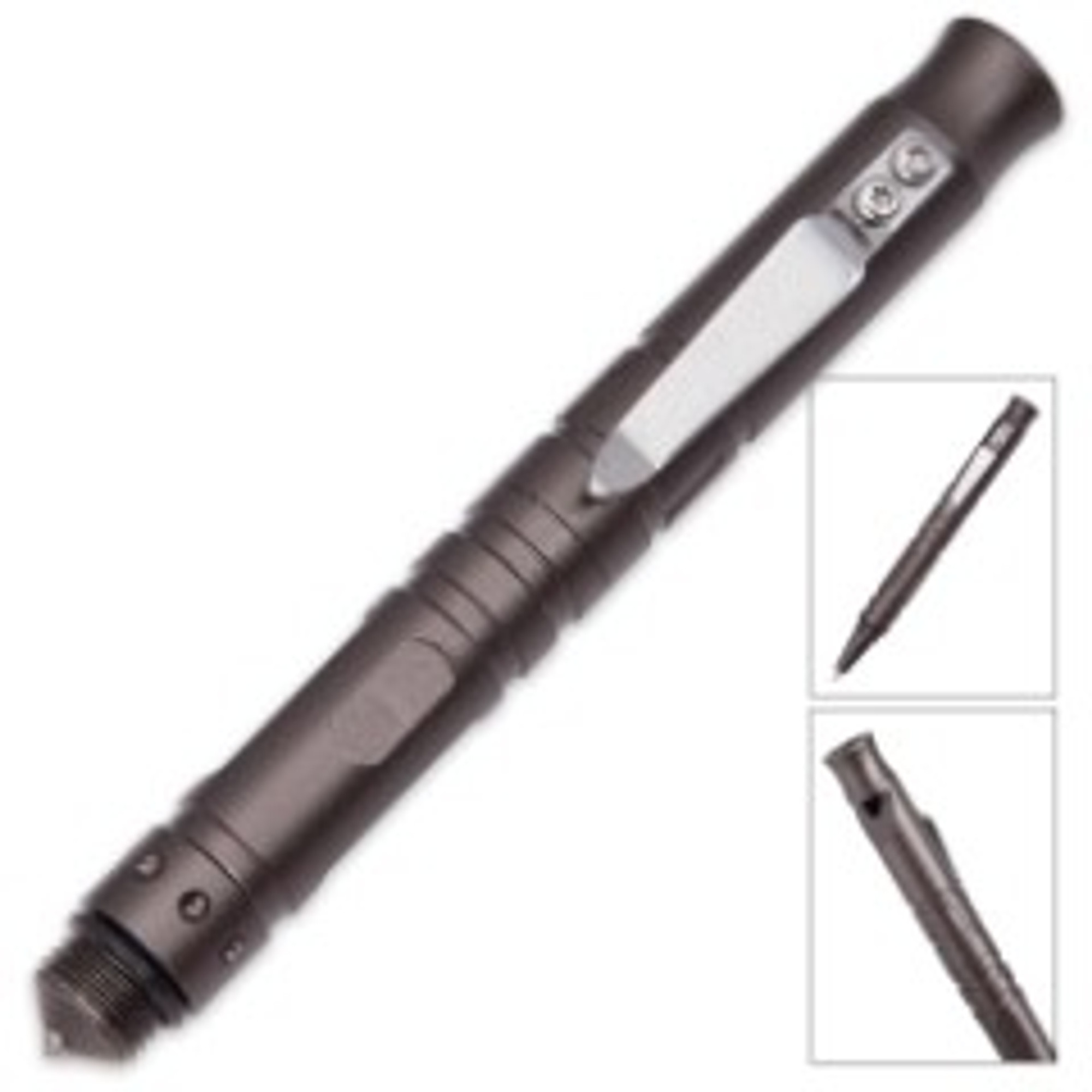 Emergency Pen - Glass Breaker, Distress Whistle, Ballpoint Pen in One Tool