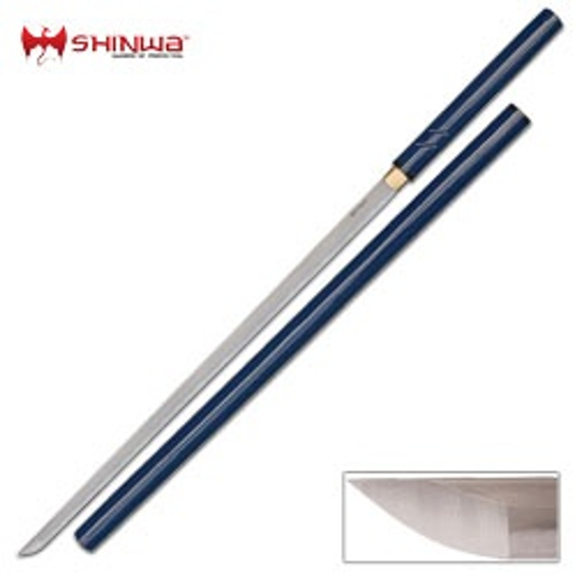 Shinwa Nodachi Sword Damascus - Blue