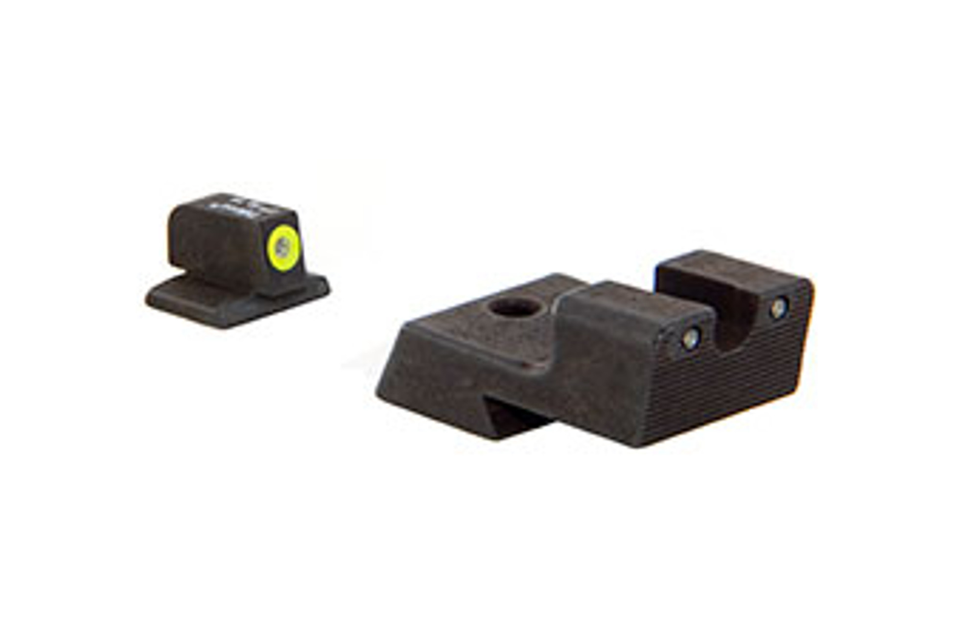 Trijicon 1911 HD Night Sight Set - Yellow Front Outline (fits Novak Low Mount Dovetail Cut)