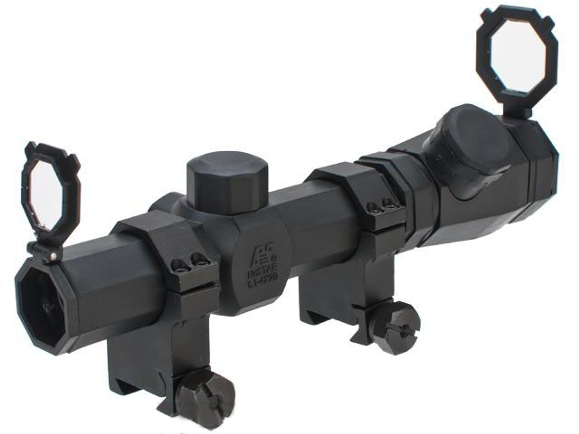 NcSTAR 1.1-4X20 Rubber Armored Blue & Red Illuminated Rifle Scope