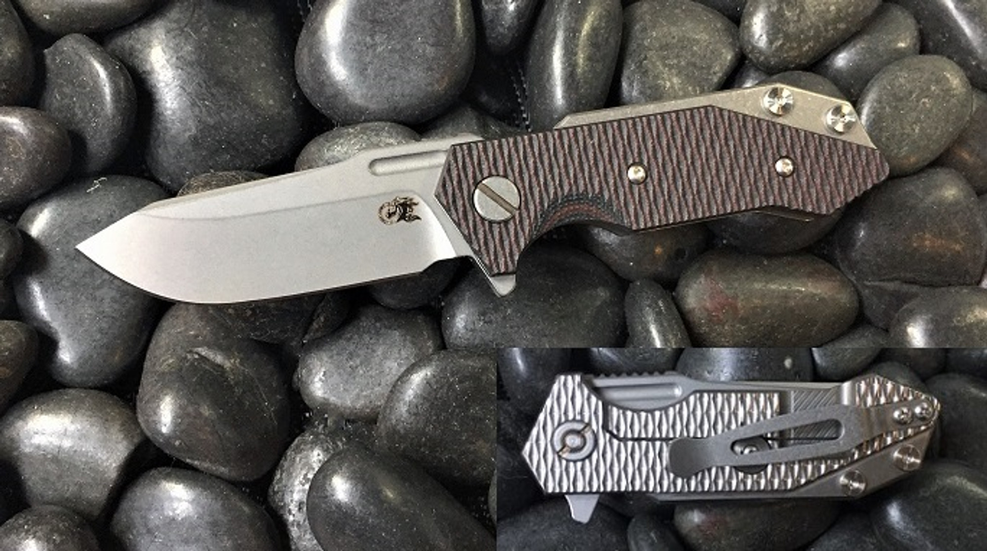 Hinderer Half Track SW - Red Black G10