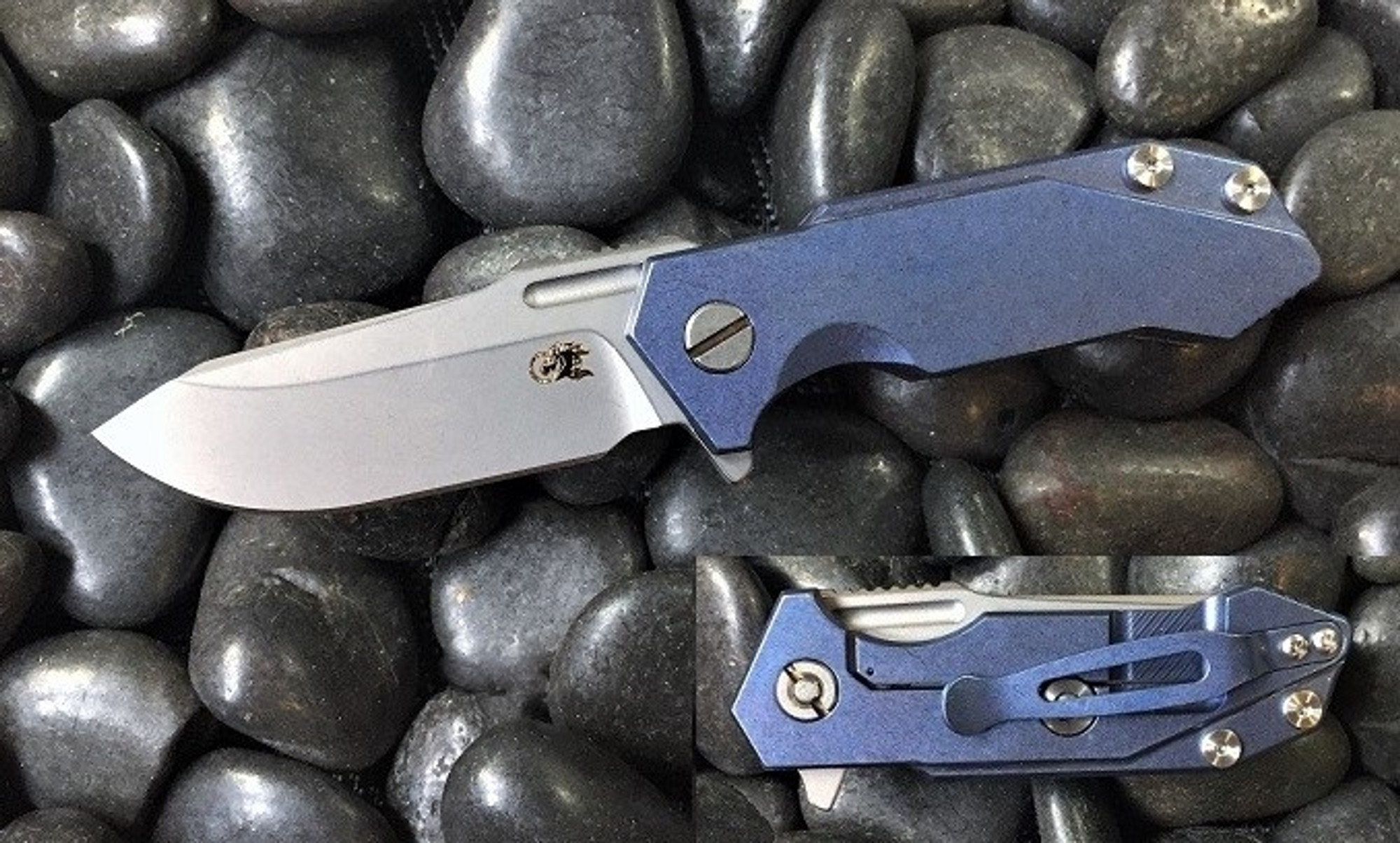 Hinderer Half Track Ti SW - Blue Ano