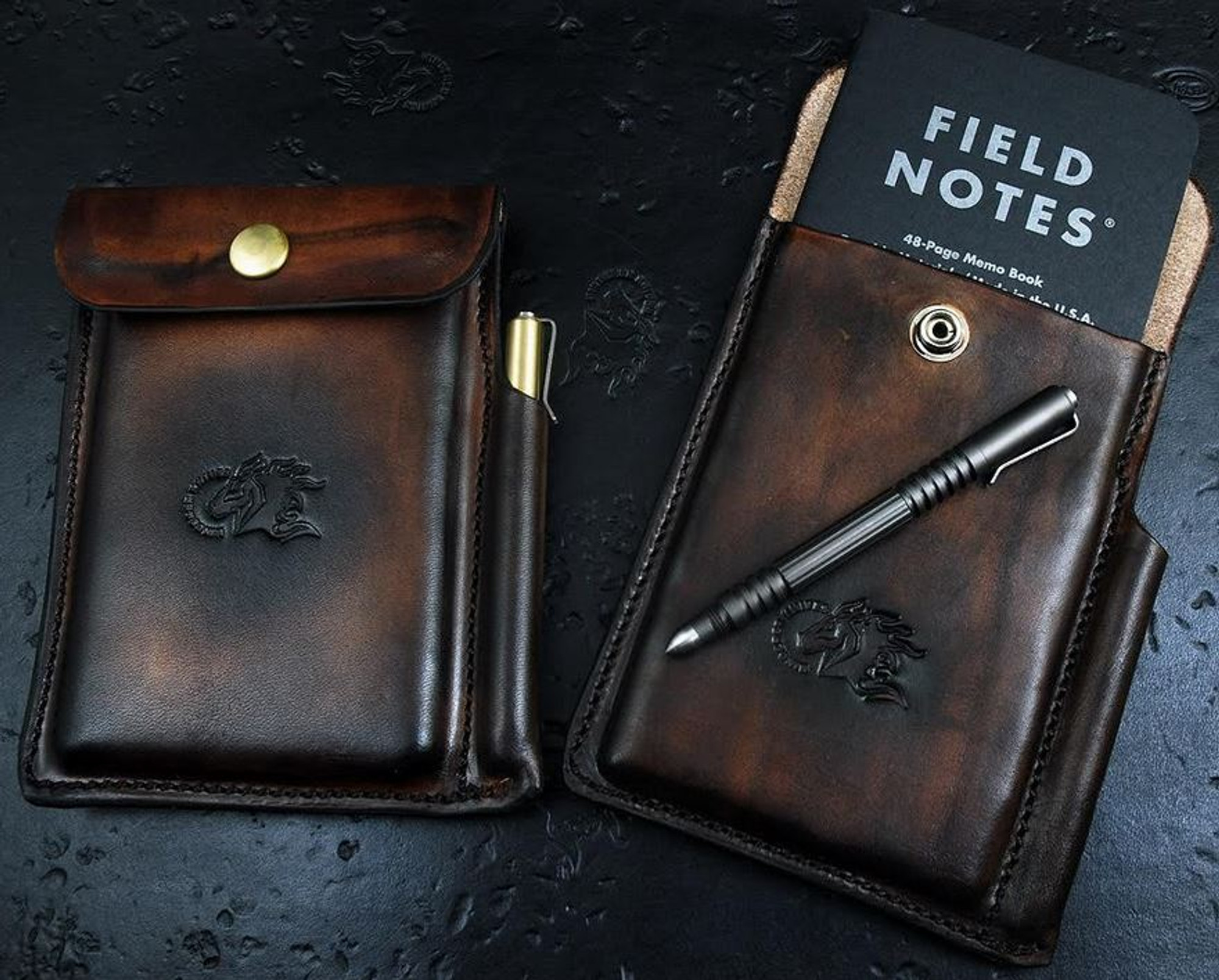 Hinderer Leather Notebook and Pen Case