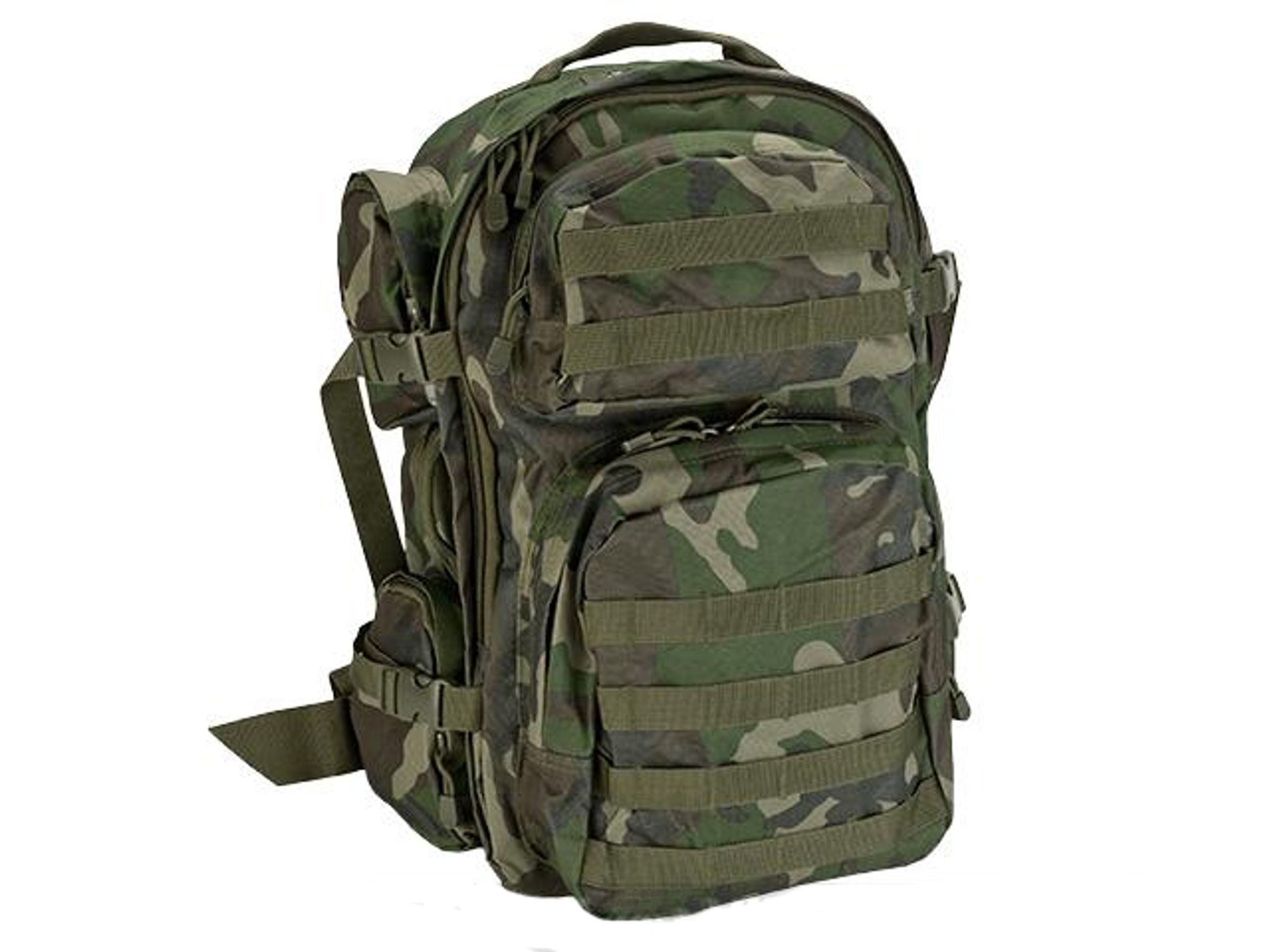 NcSTAR Tactical Assault Pack / MOLLE Backpack (Color: Woodland)