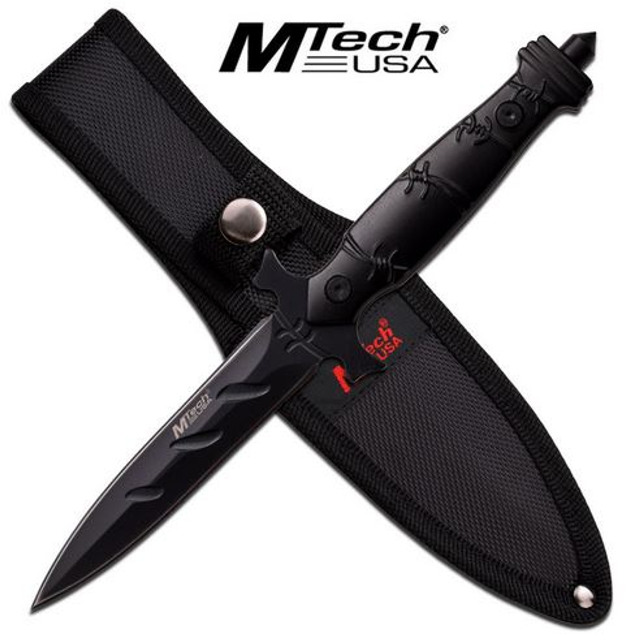 MTech 2053BK Wire Dagger Fixed Blade - Black