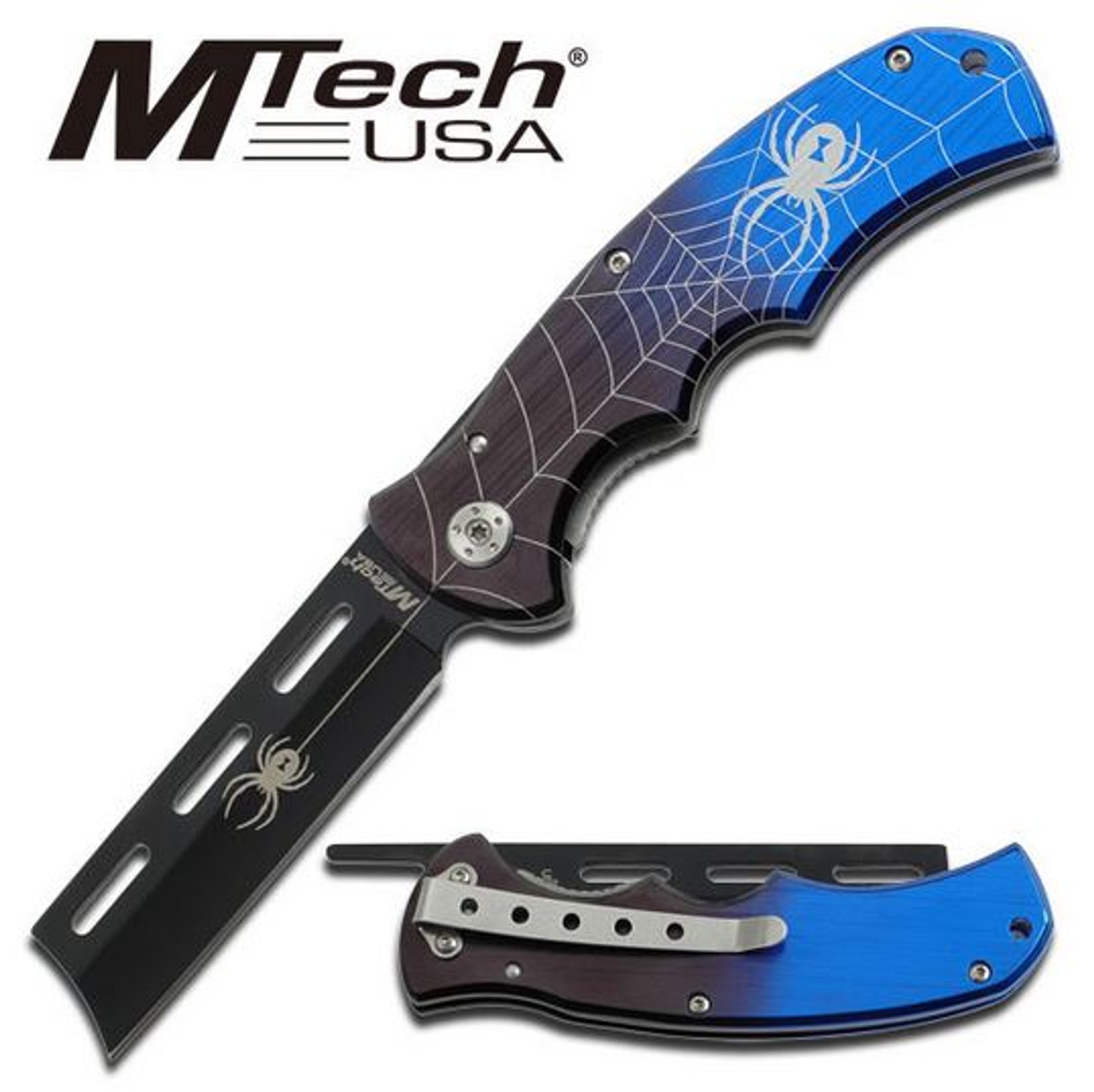 MTech 258BL Spiderweb Razor Blue