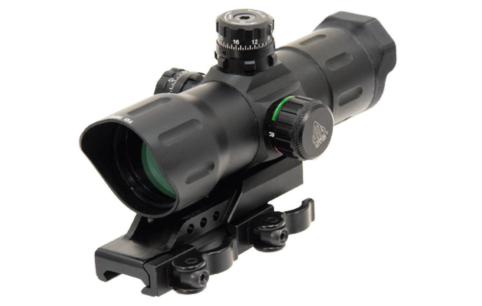 UTG 6" ITA Red/Green CQB Dot Sight with Offset QD Mount (Type: T-Dot)