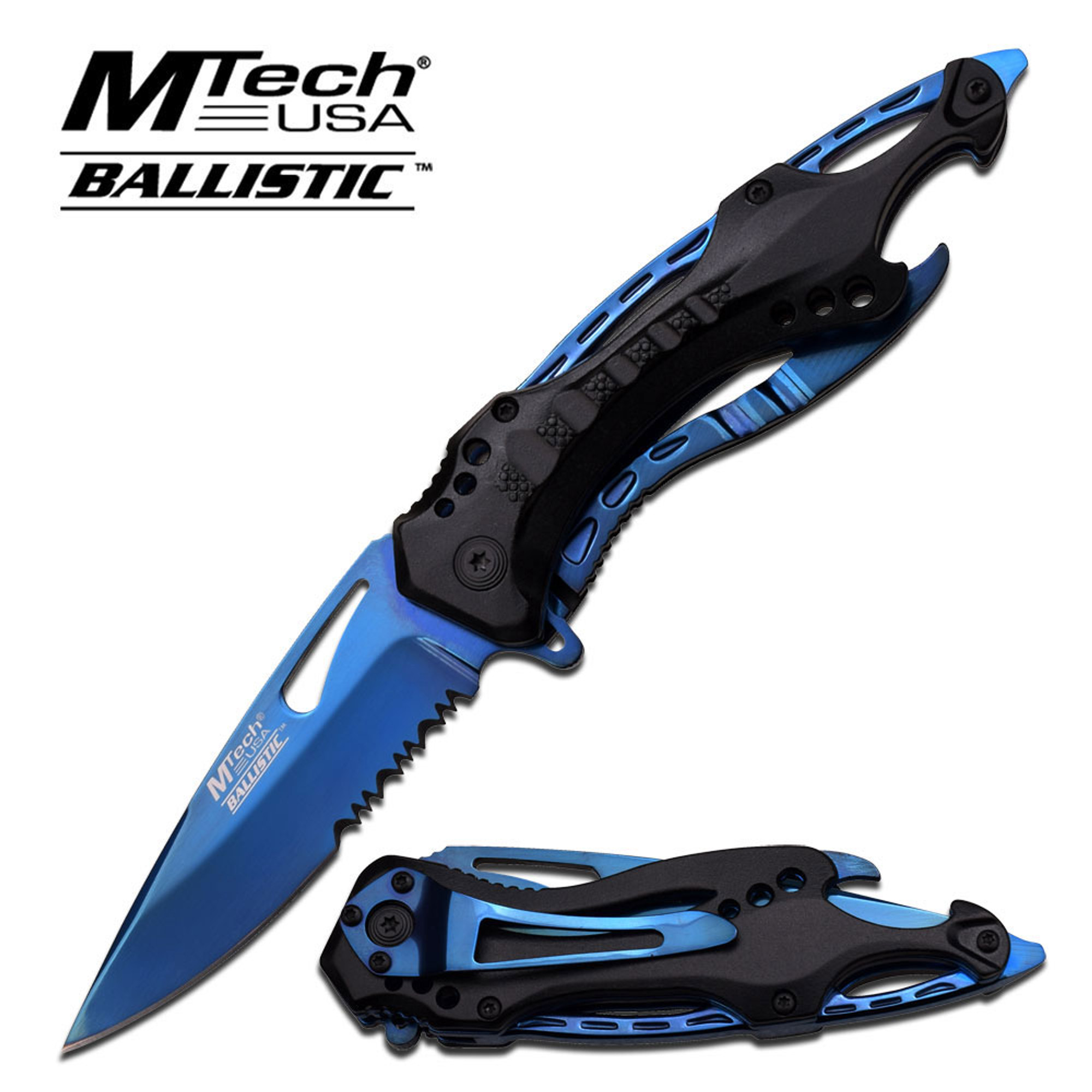 MTech MTA705BL Folder - Black & Blue