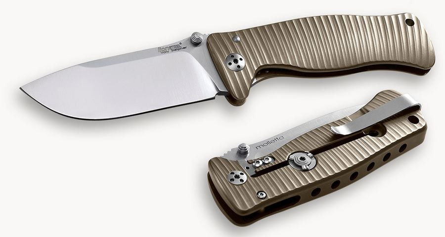 Lion Steel SR2 B Mini Bronze Titanium Handle