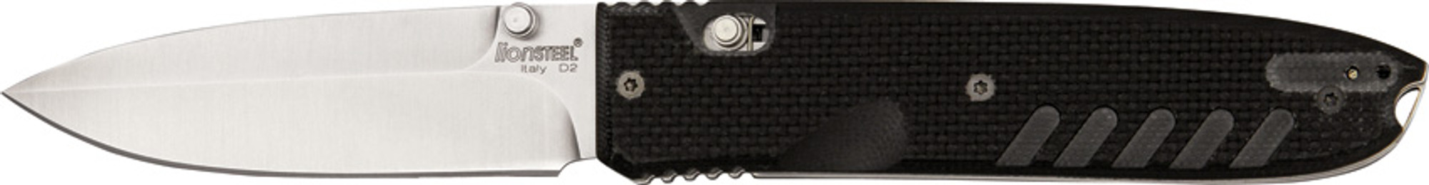 Lion Steel 8700G10 Daghetta - Black G10 Handle, Satin Blade