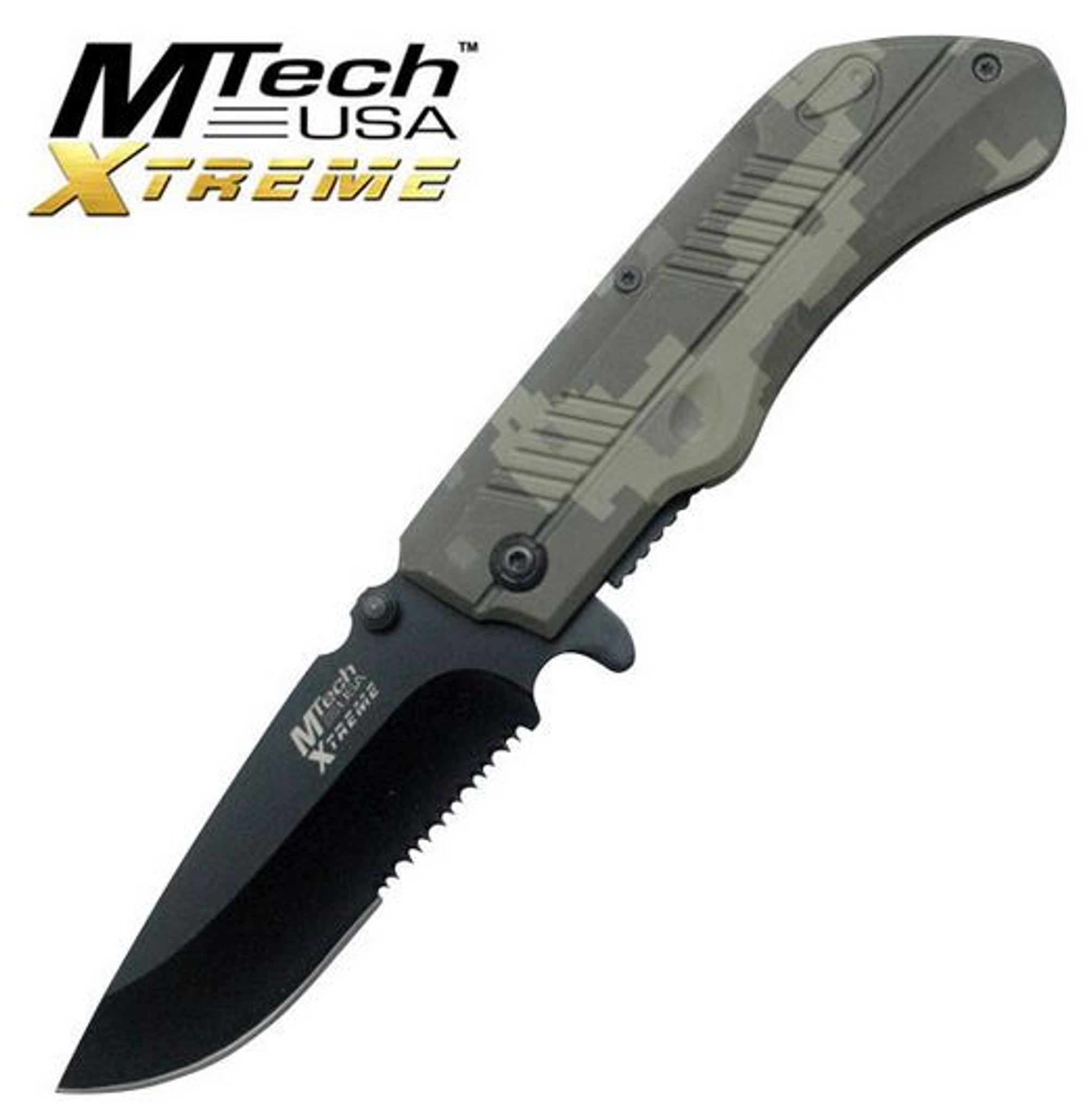 MTech Xtreme 8051DC Digi Camo Black Serrated