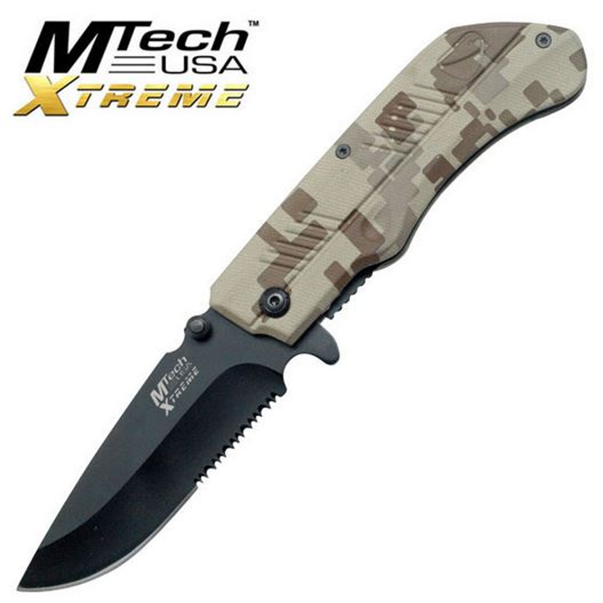 MTech Xtreme 8051DM Desert Camo Black Serrated