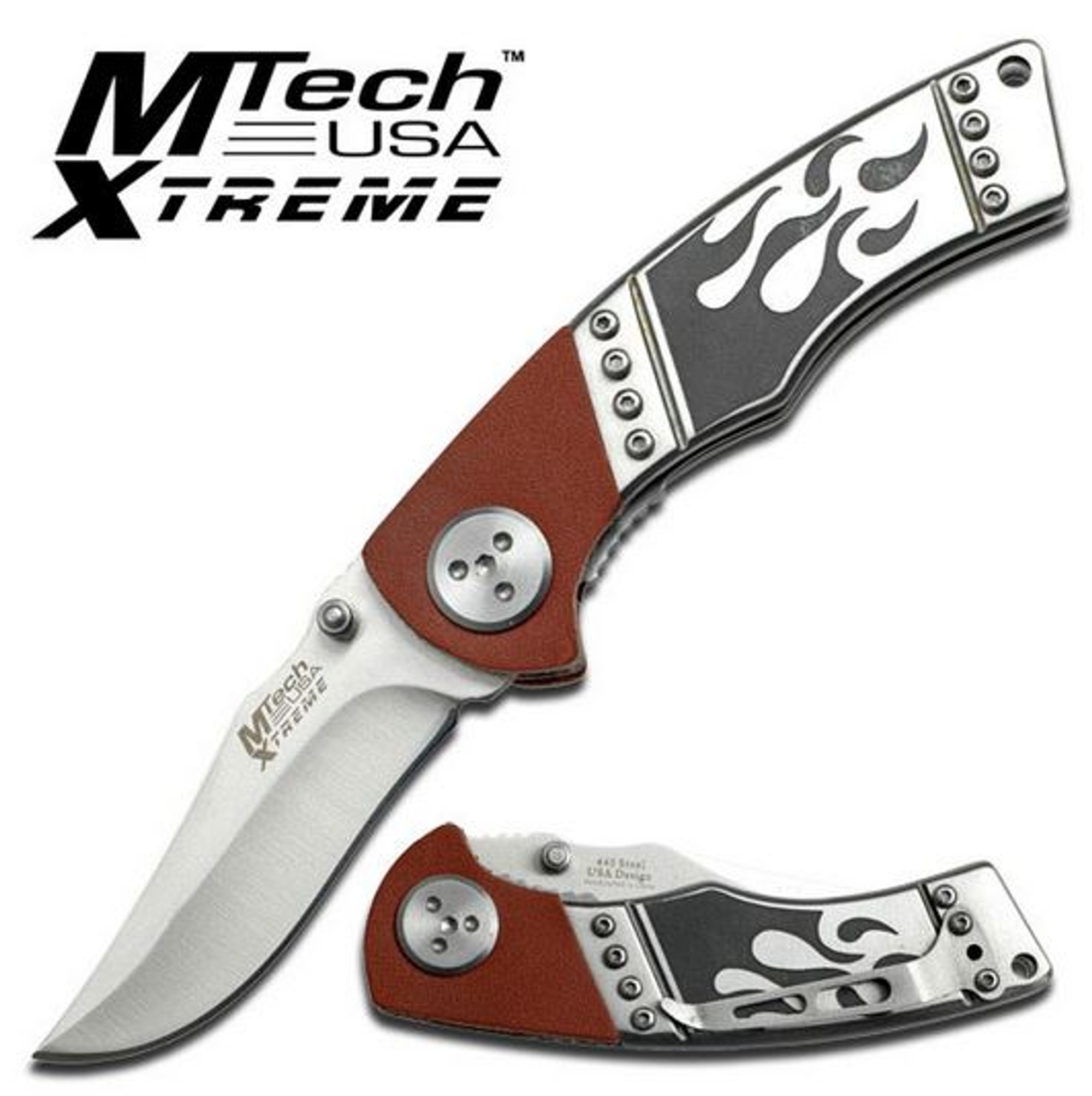 MTech Xtreme 8057BN Biker Flame Folder