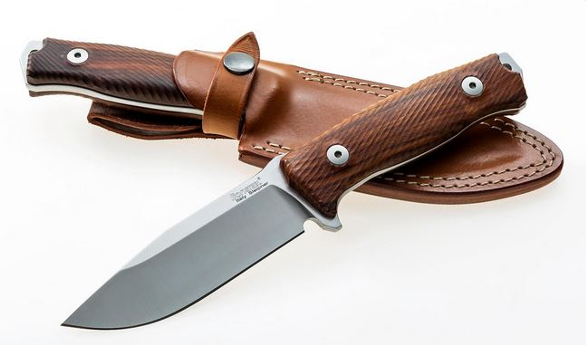 Lion Steel M5ST Santos Wood w/ Leather Sheath