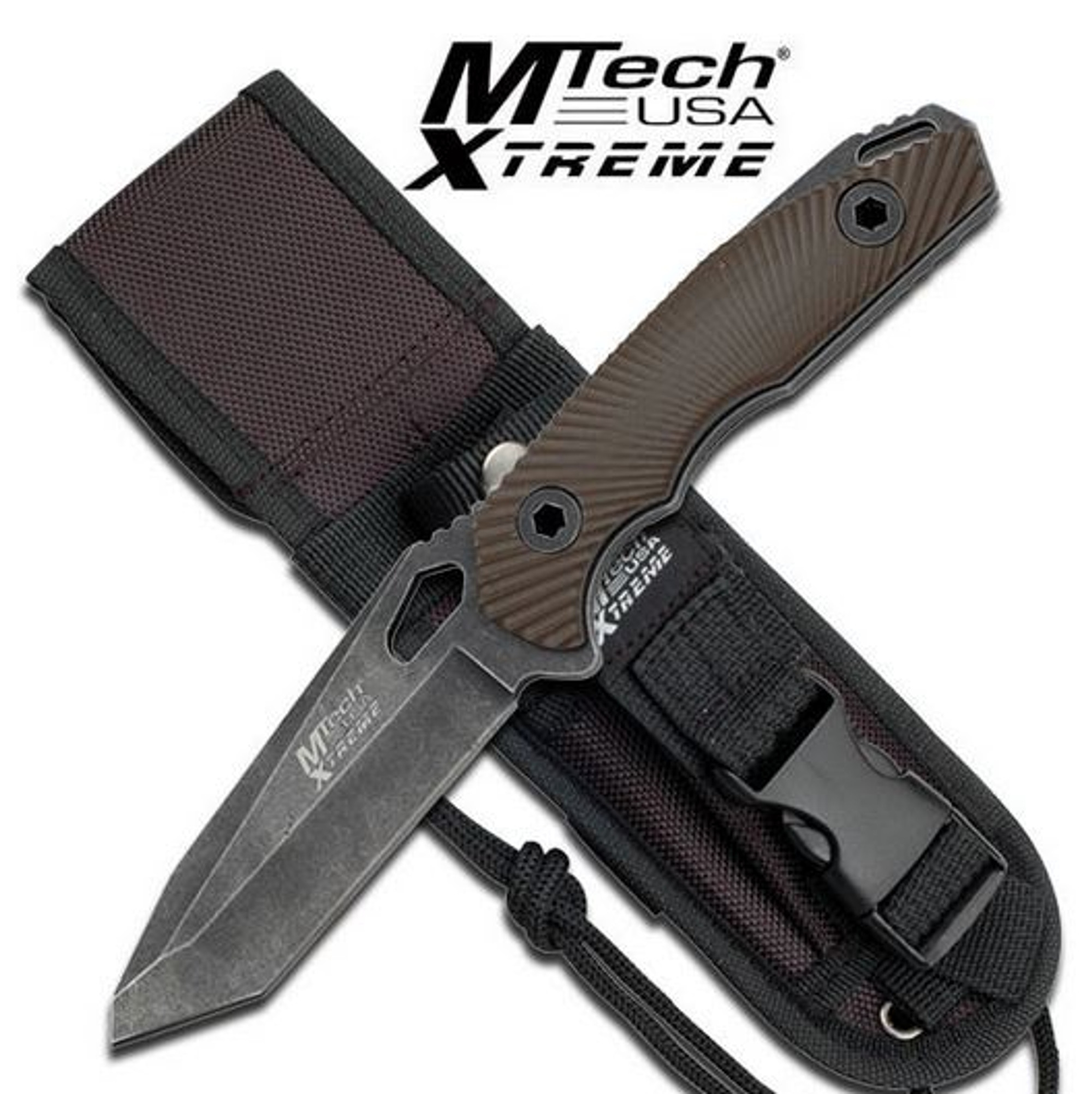 MTech Xtreme 8110BN Elite Tanto, Brown G-10 Handle