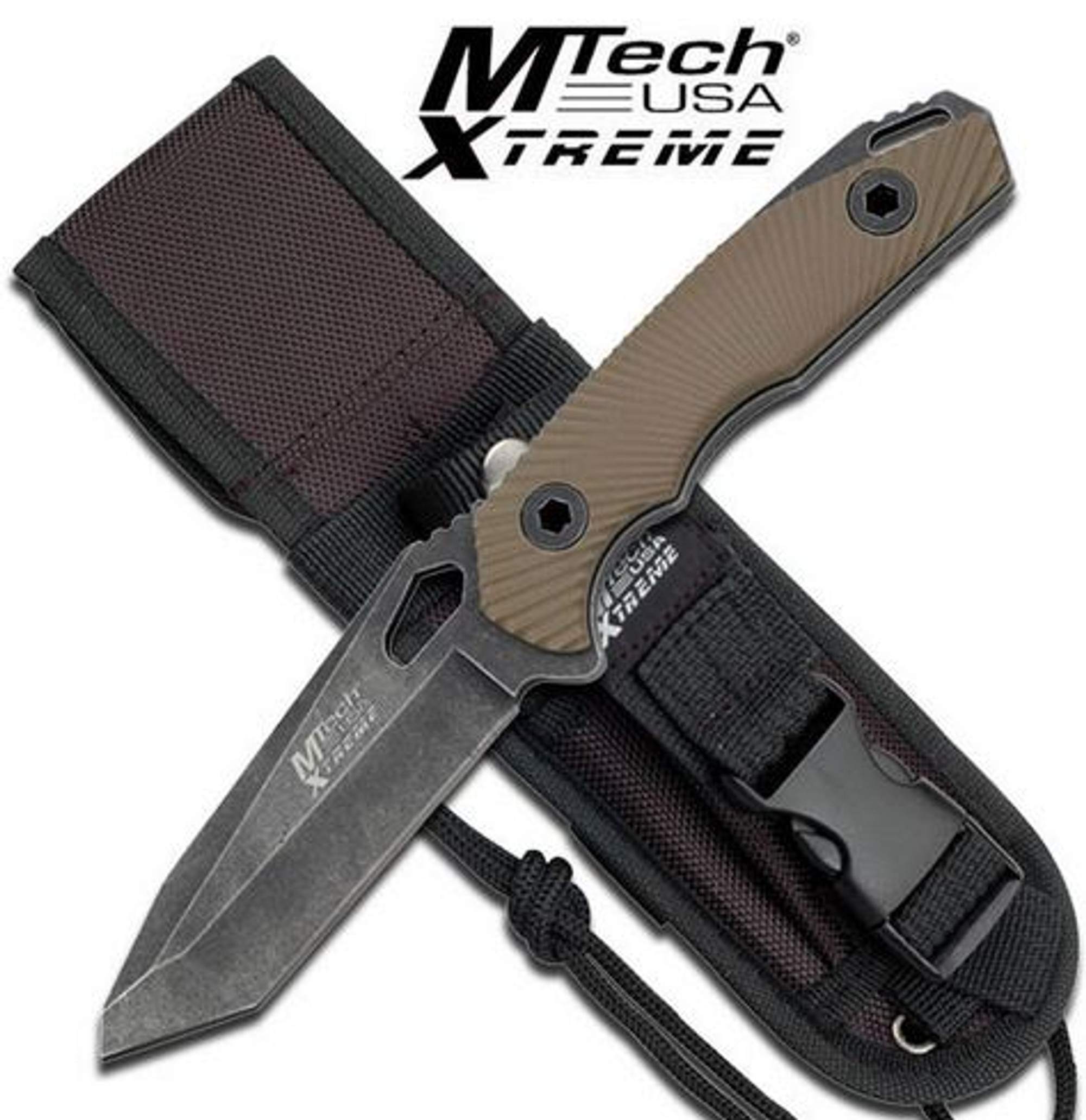 MTech Xtreme 8110TN Elite Tanto,Tan G-10 Handle