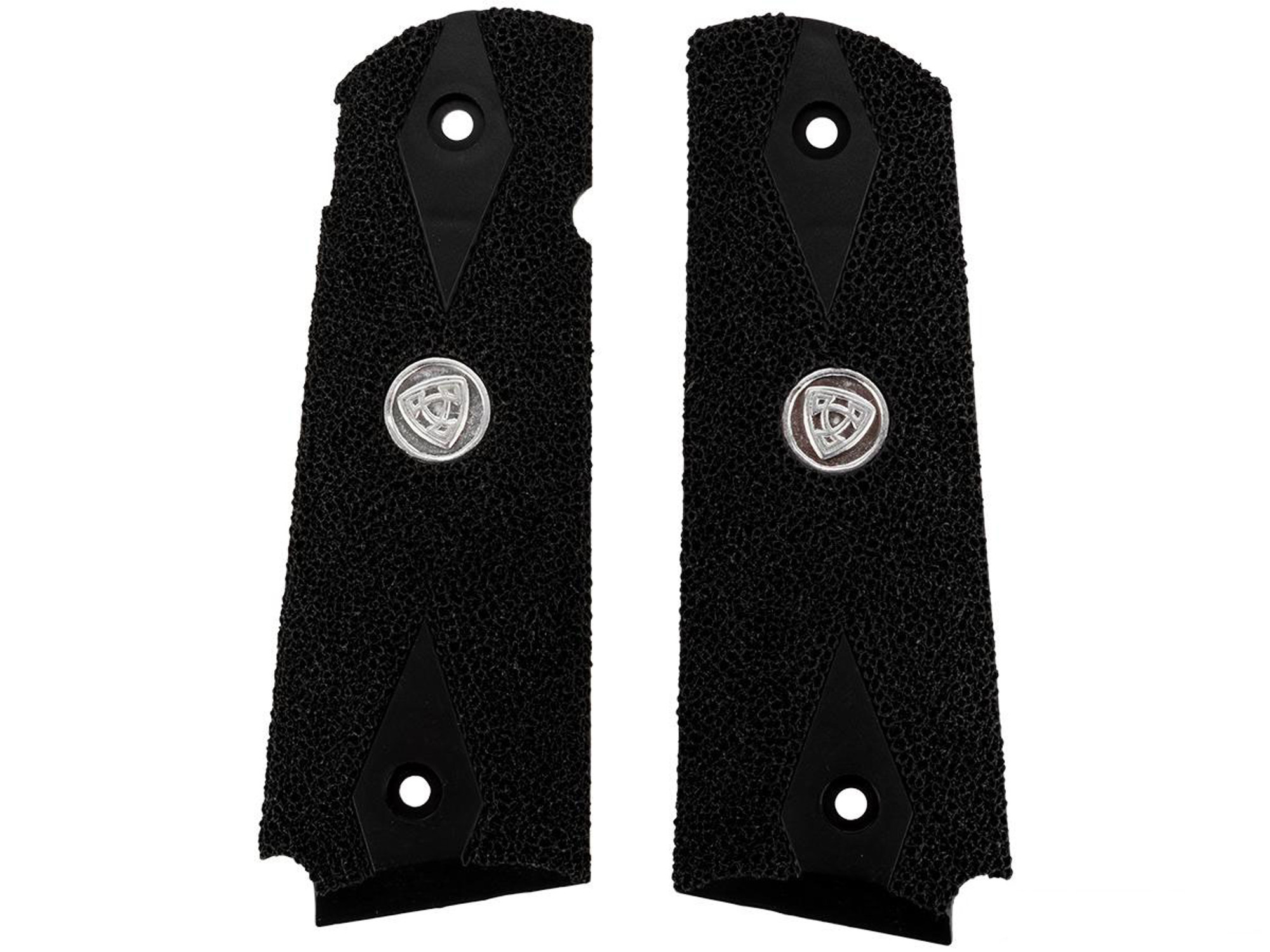 APS Grip Panel for TM 1911 Series GBB Pistols (Color: Black / Stippled)