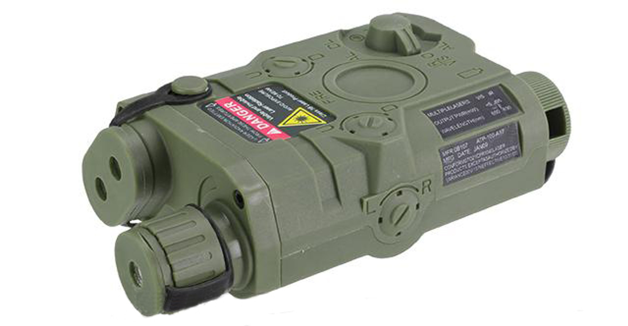 Matrix PEQ-15 Weaver / Picatinny Mount Battery Housing Box (Color: OD Green)