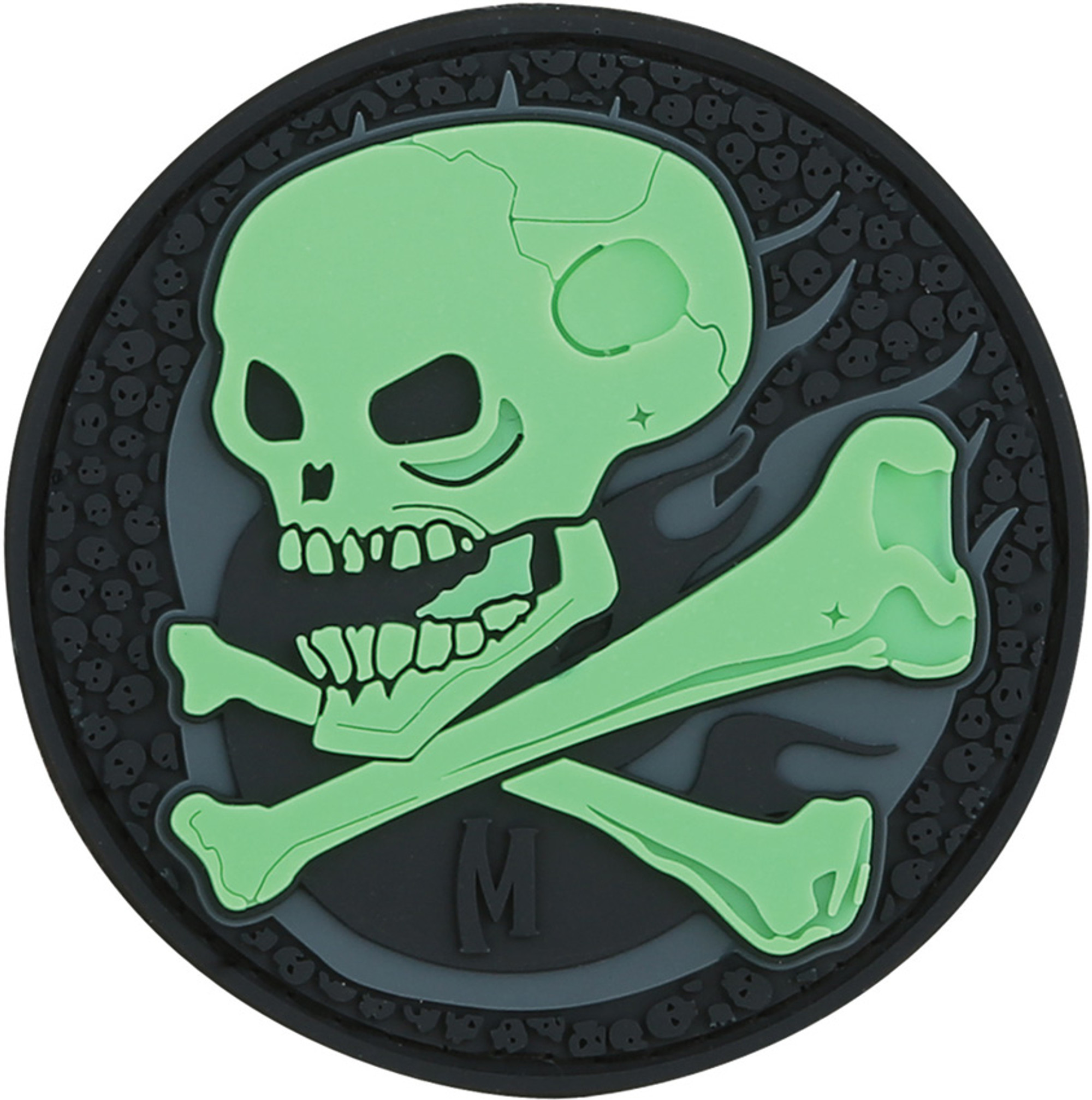 Maxpedition PVC Morale Patch - Skull Glow