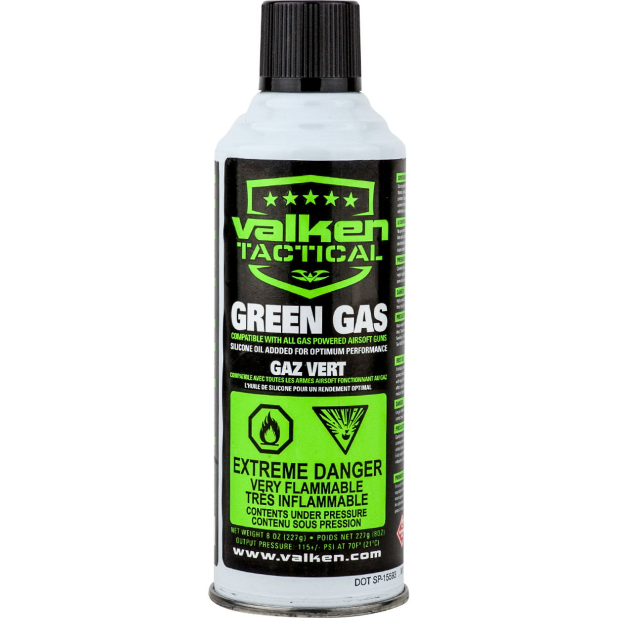 Valken 8oz Green Gas - 12 Cans