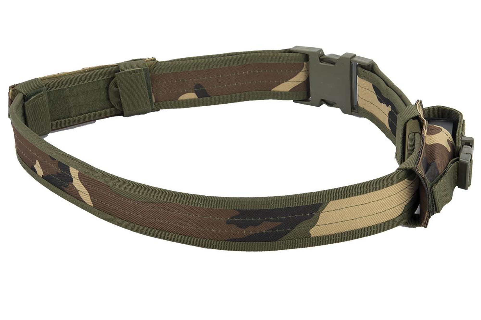 Matrix Tactical Ballistic Nylon Pistol Belt w/ Mag Pouches (Color: Woodland)