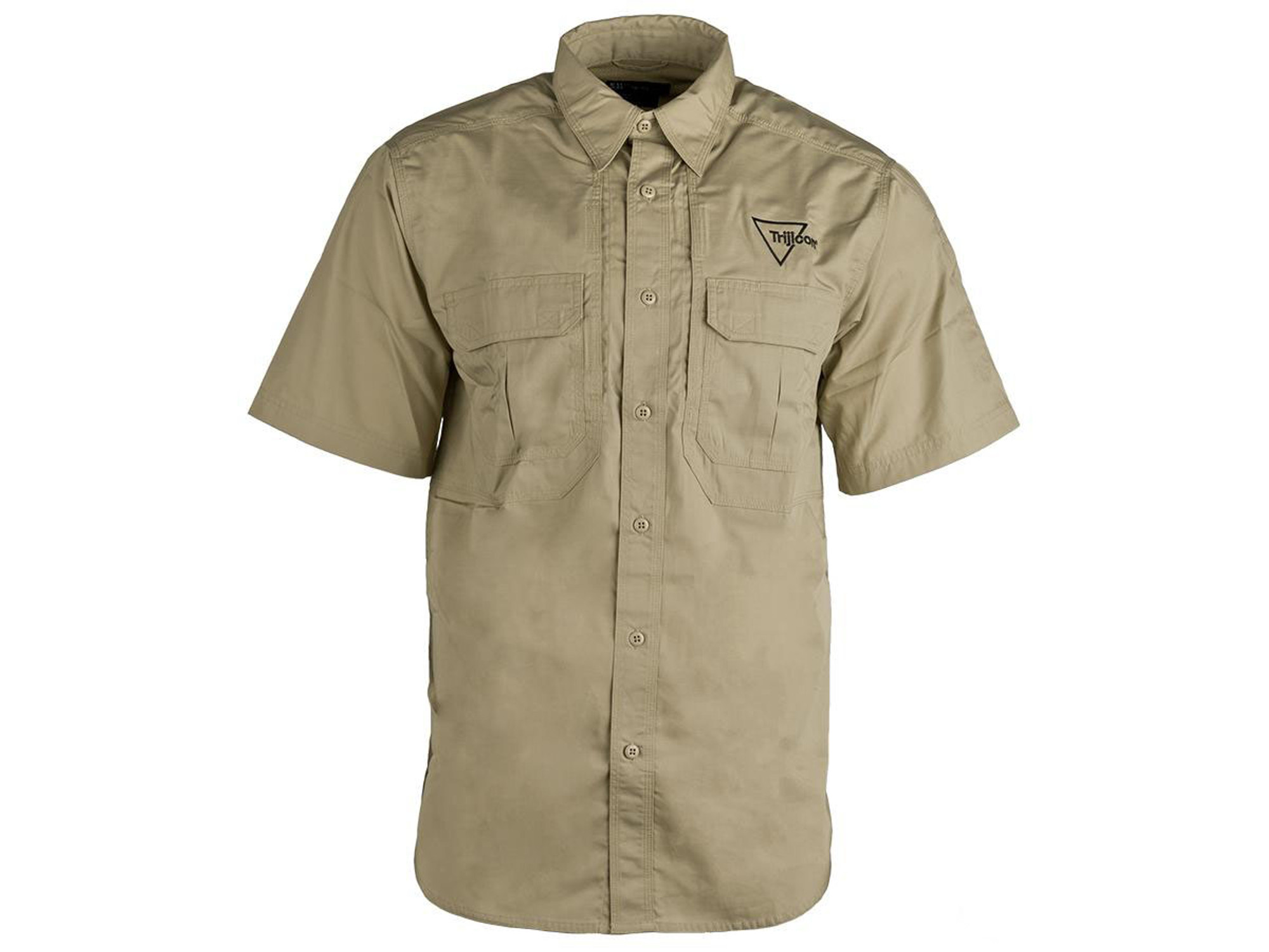 Trijicon Short-Sleeve Tactical Button Down Shirt - Khaki (Size: X-Large)