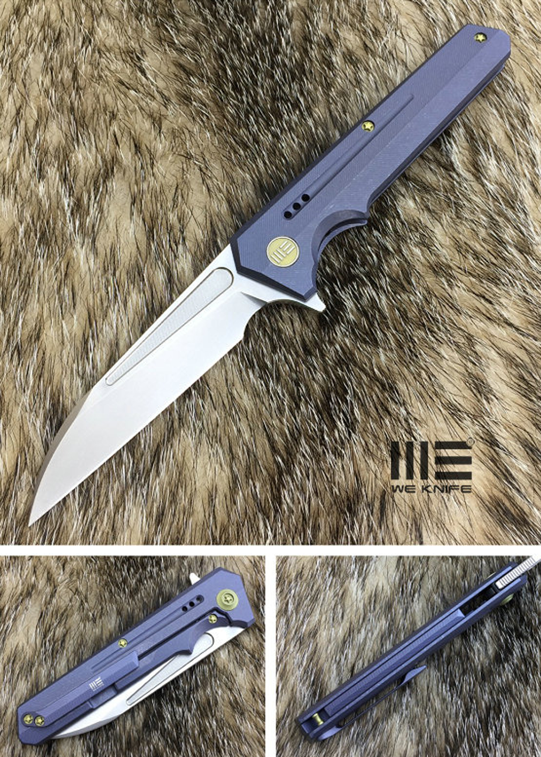 WE Knife 705A Talon M390 Titanium Framelock Blue