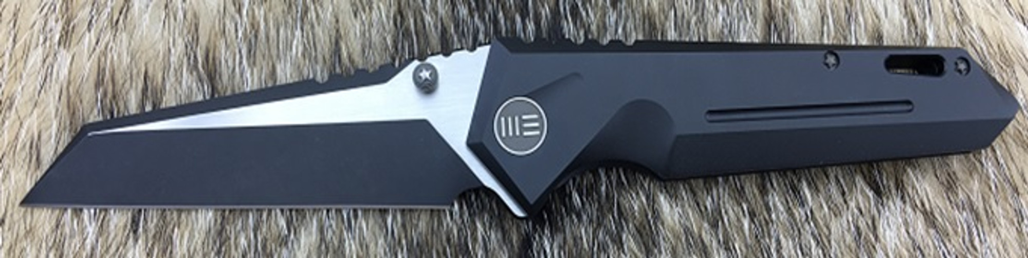 WE Knife 609I Reverse Tanto Two-Tone, Titanium Framelock - Black