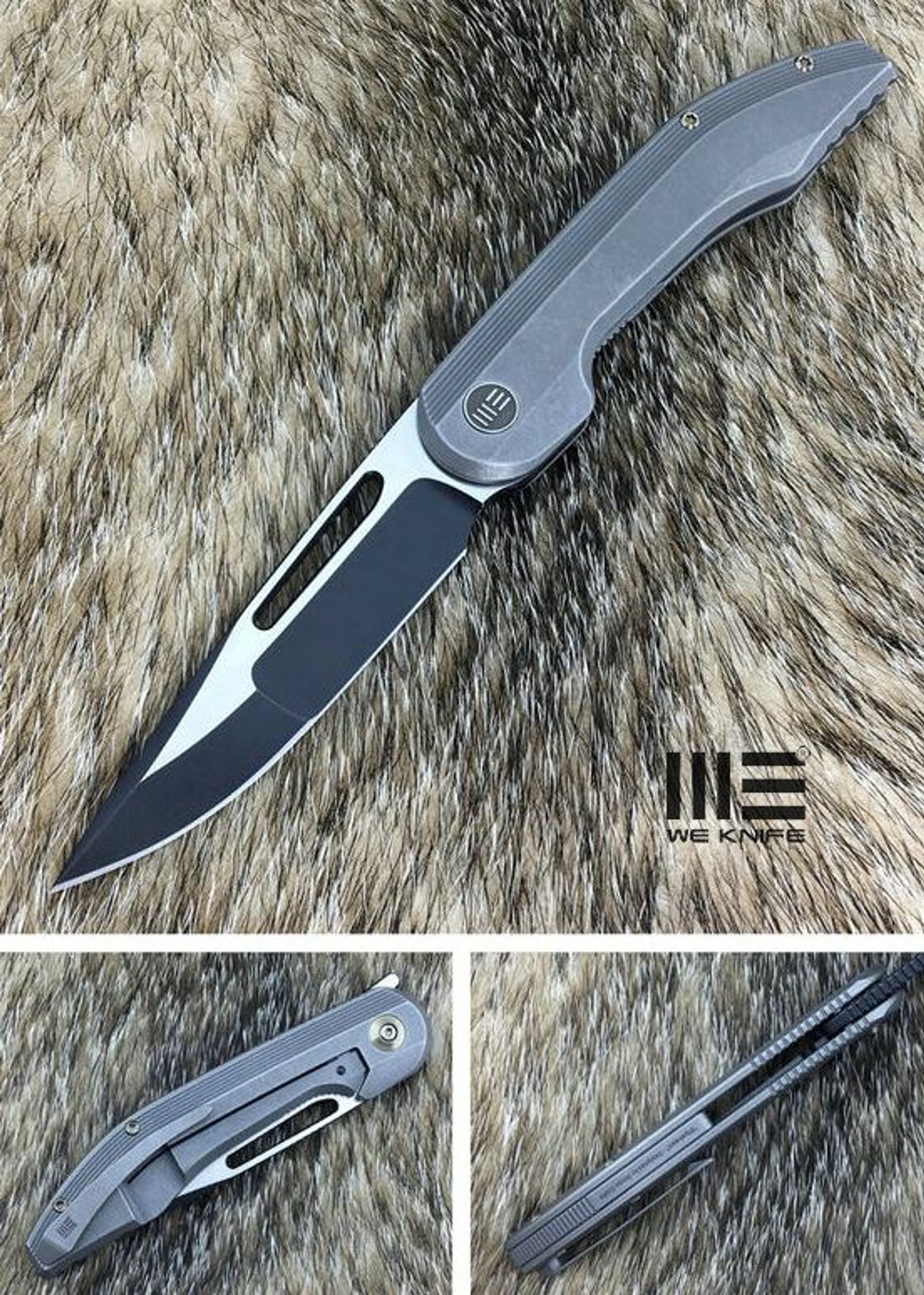 WE Knife 714B Slipstream Black S35VN Titanium - Grey