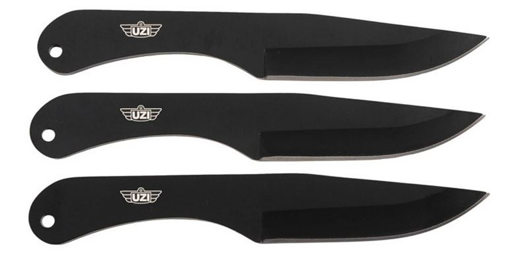 UZI TRW004 3-Piece Throwing Set w/ Leather Sheath