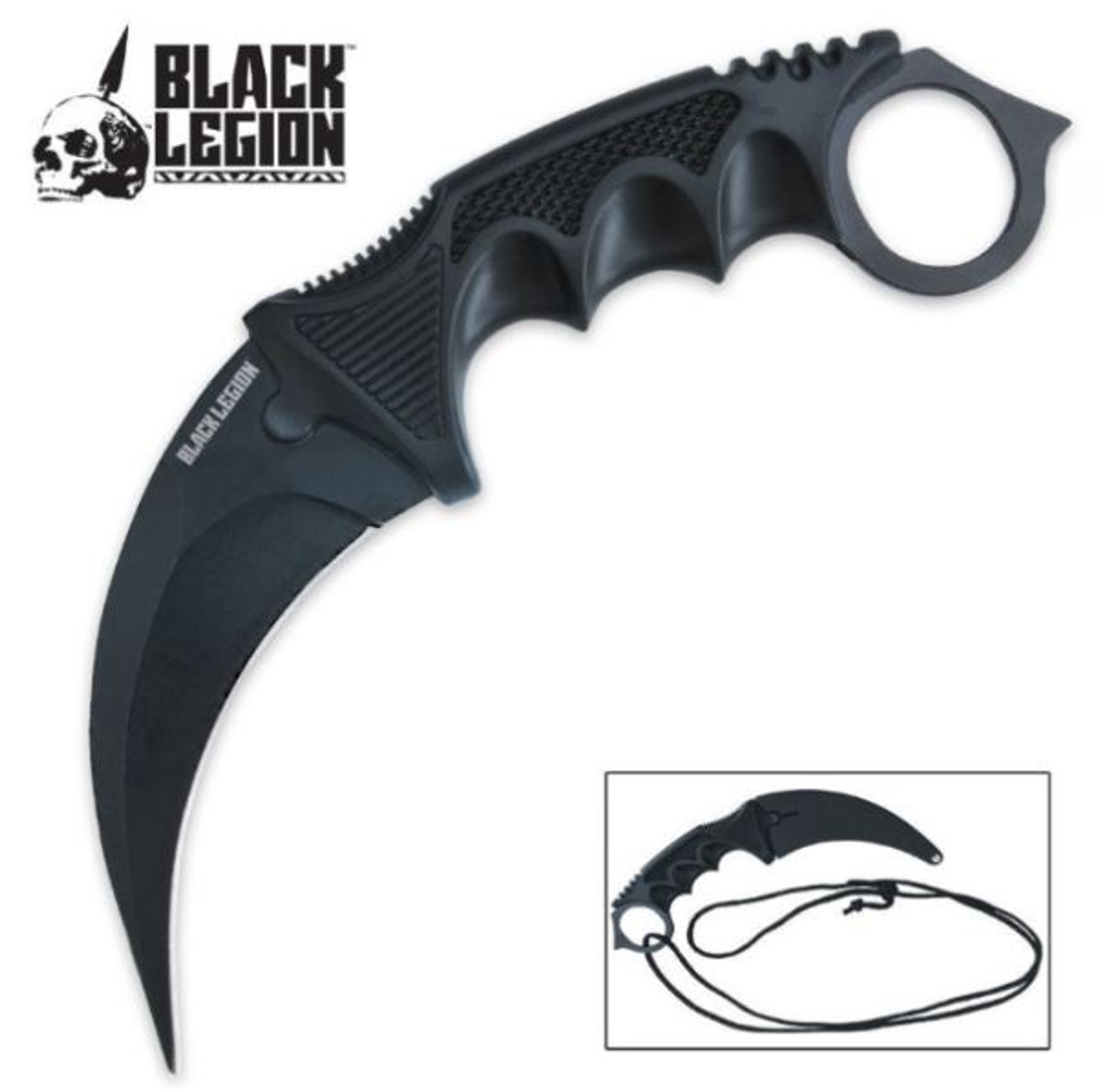 Black Legion Ninja Warrior Karambit Neck Knife