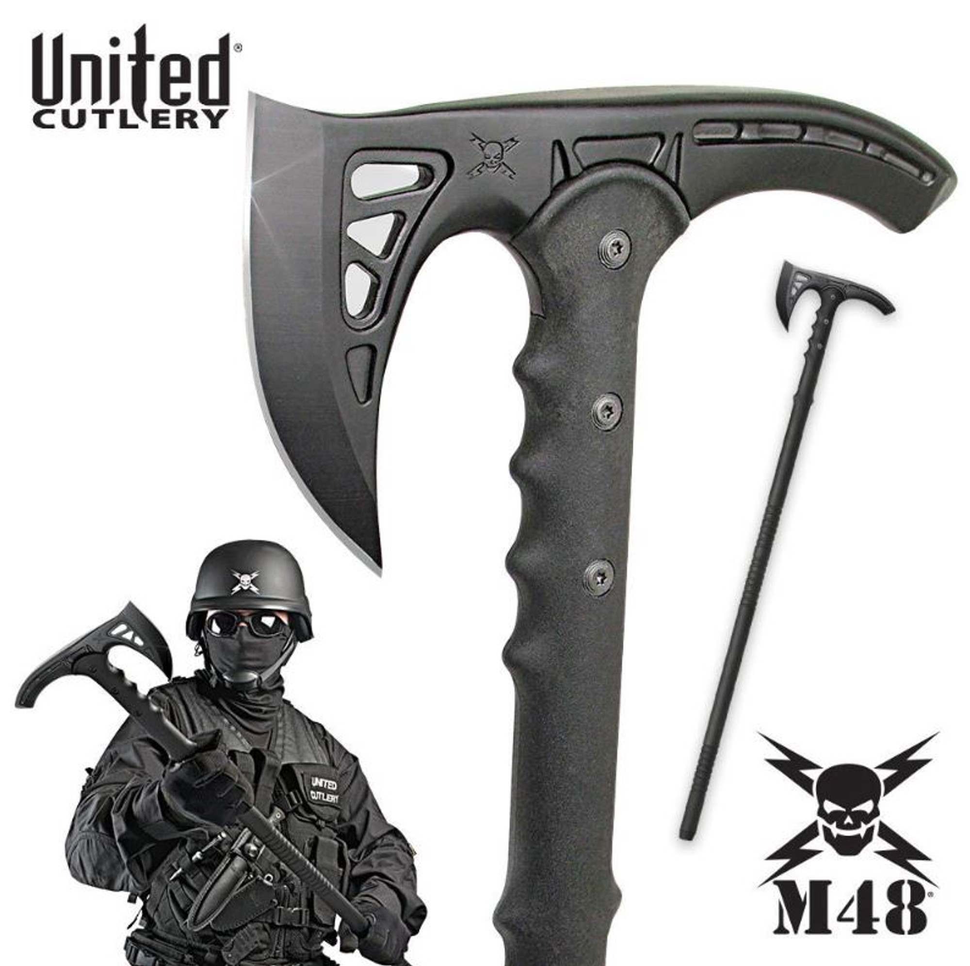 United M48 UC2905 Kommando Survival Axe - Black