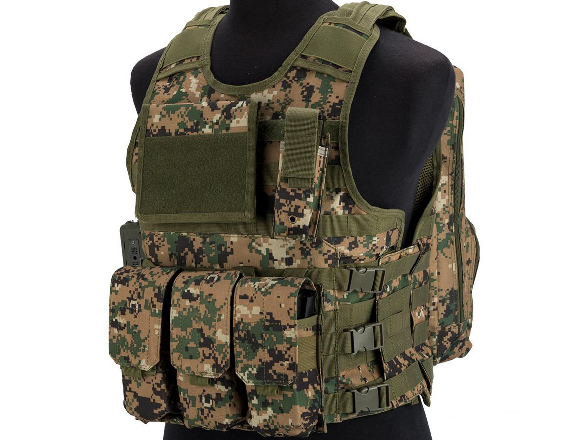 Matrix MEA ModII Tactical Vest (Color: Digital Woodland) - Hero