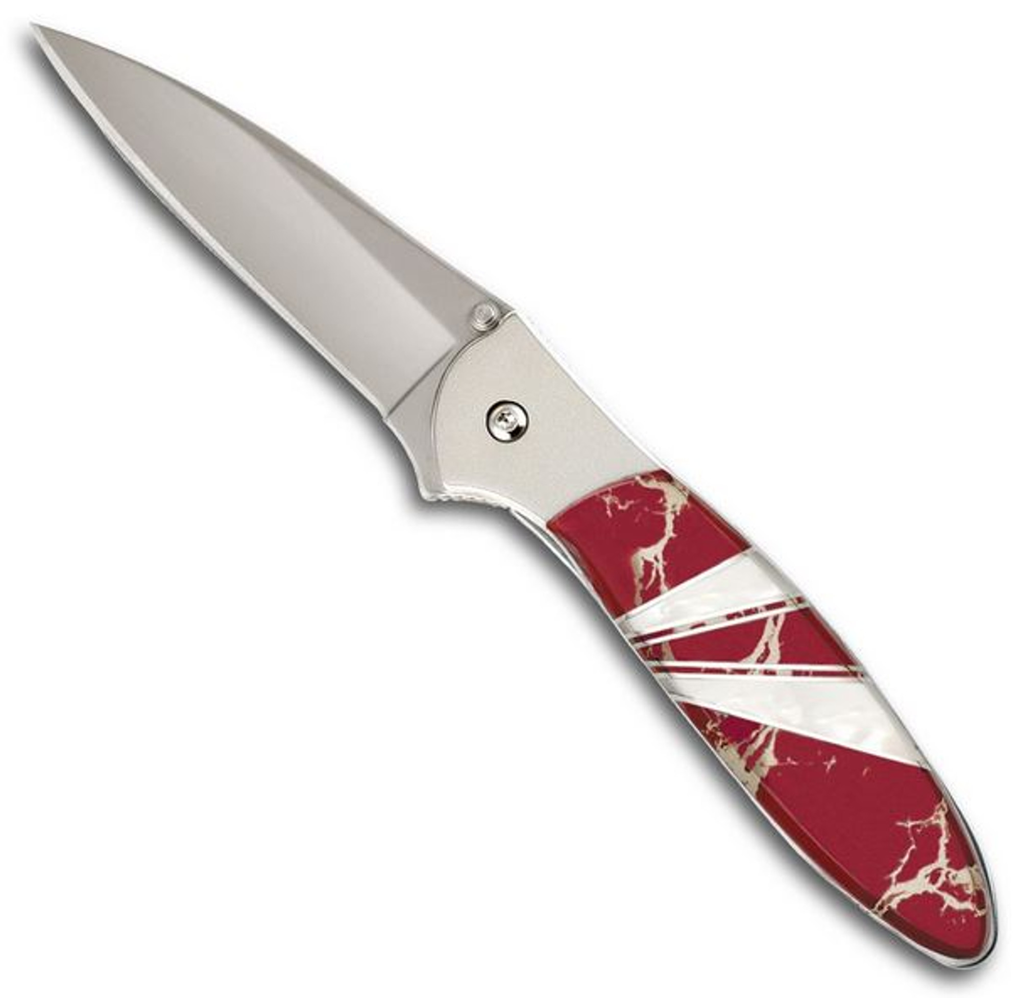 Santa Fe Stoneworks Kershaw Leek - Blood Lightning/MOP