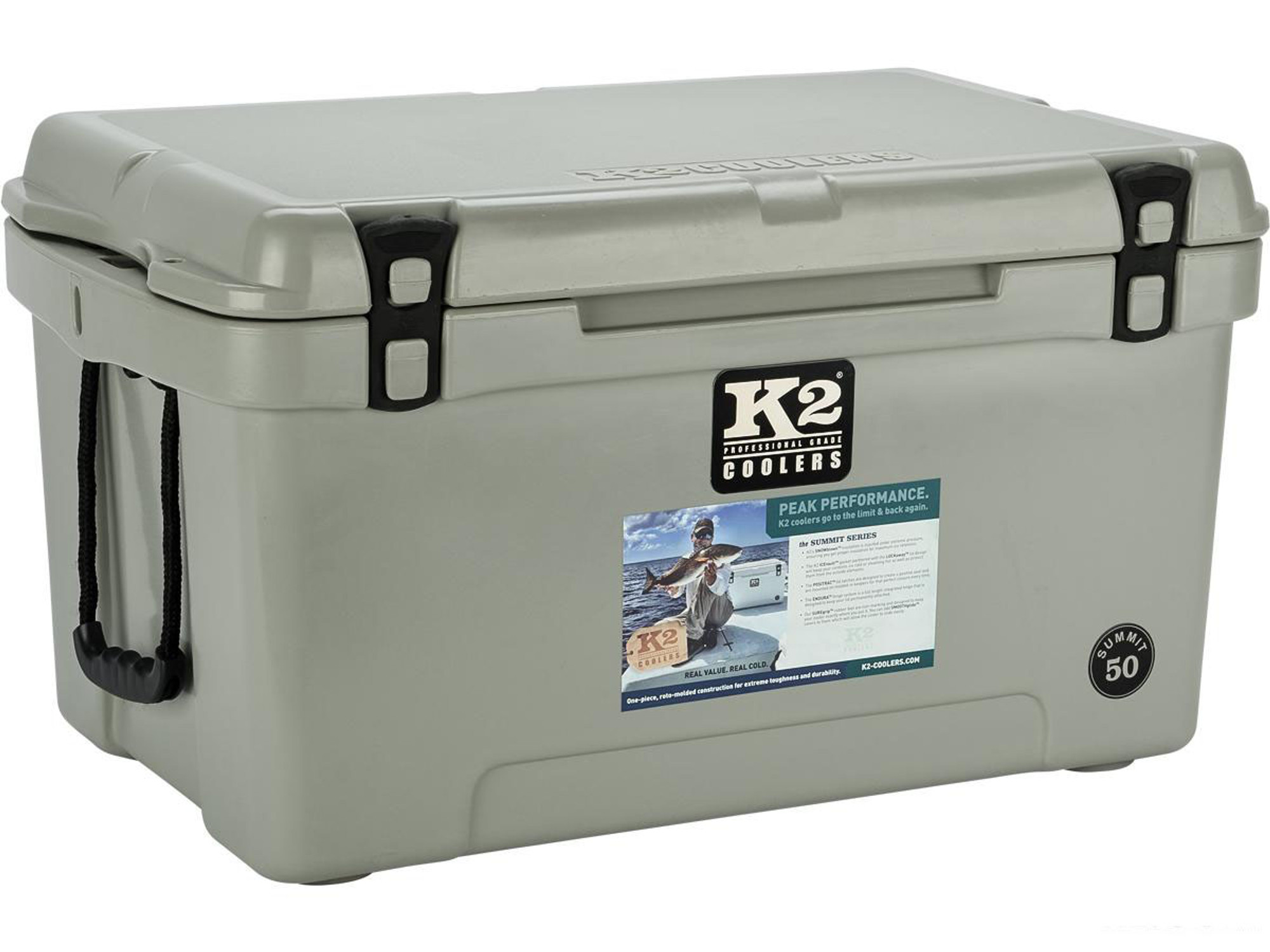 K2 Coolers Summit 50 Ice Chest (Color: Steel Grey) - Hero Outdoors