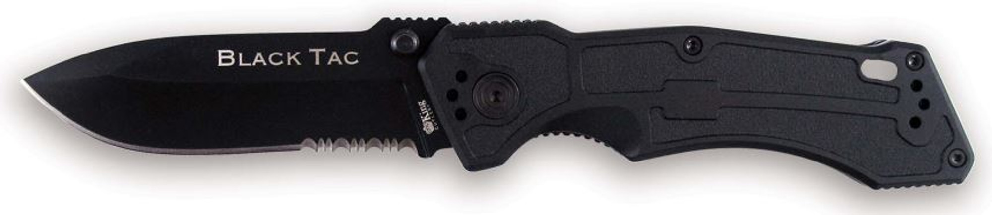 OKC 8793 King Cutlery Black Tac Partially Serated