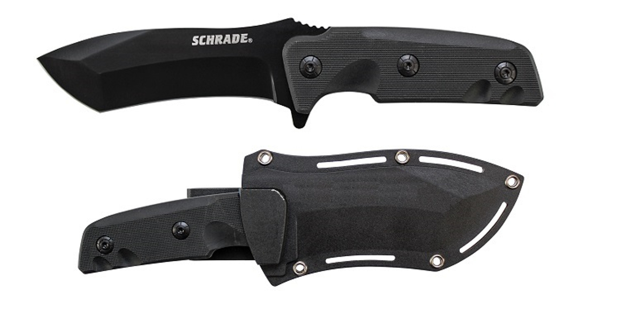Schrade F33 Drop Point Tanto Recurve Fixed Blade
