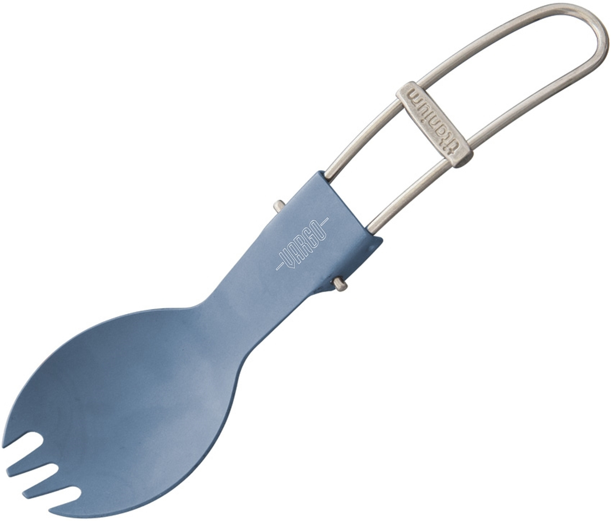 Titanium Folding Spork Blue