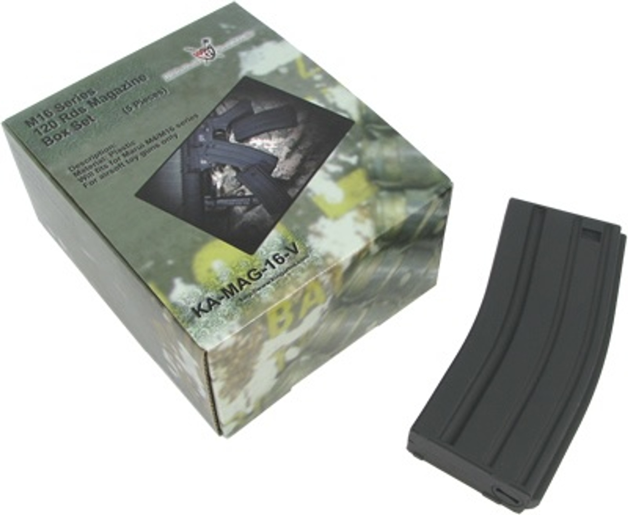 King Arms M16 120rnds Magazine - 5 Pack